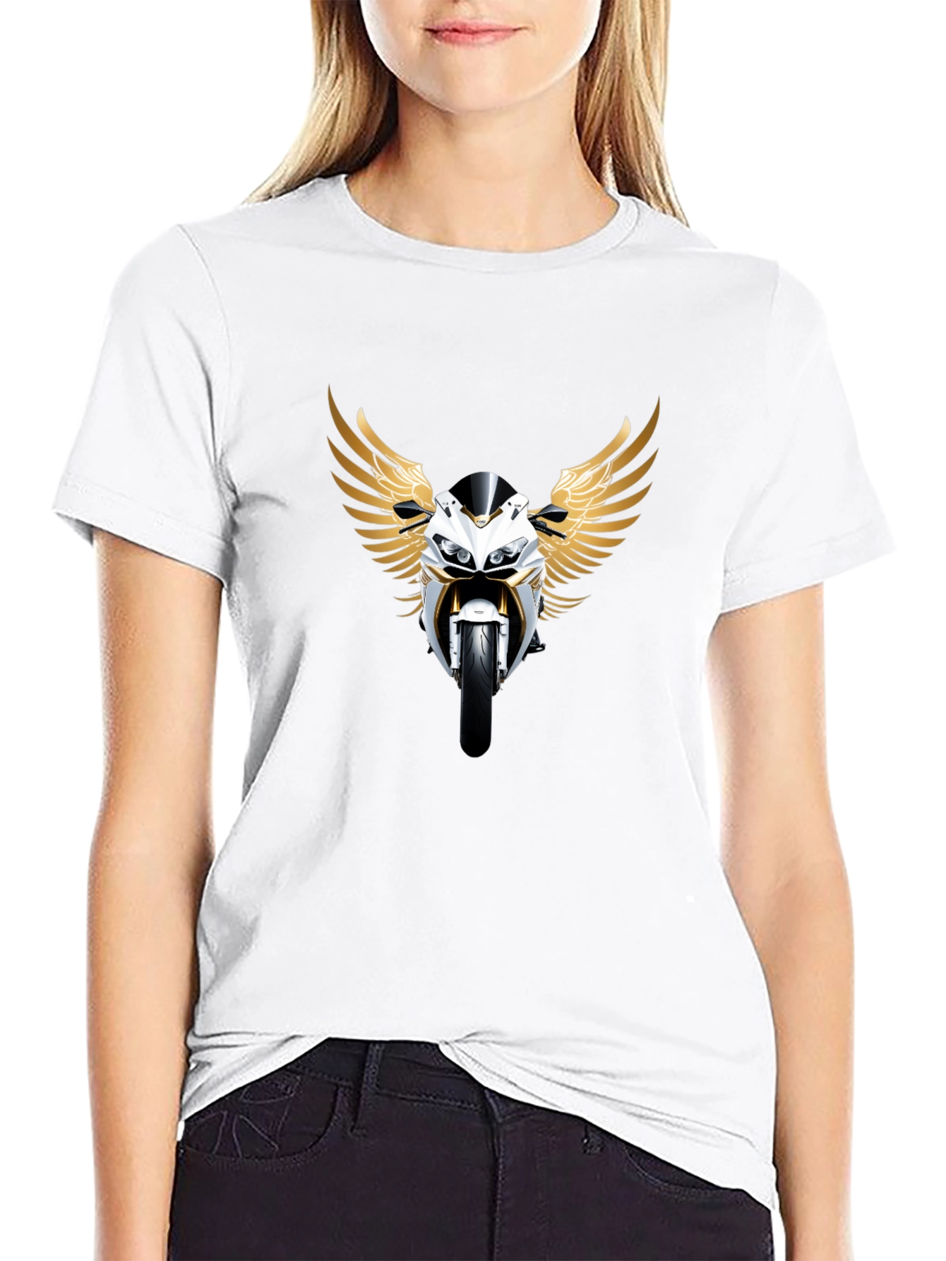 Motorcycle Wings Graphic Tee