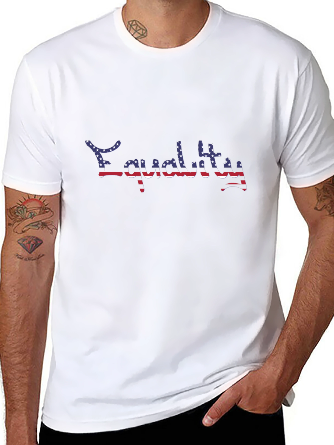 Equality USA Flag Graphic Tee