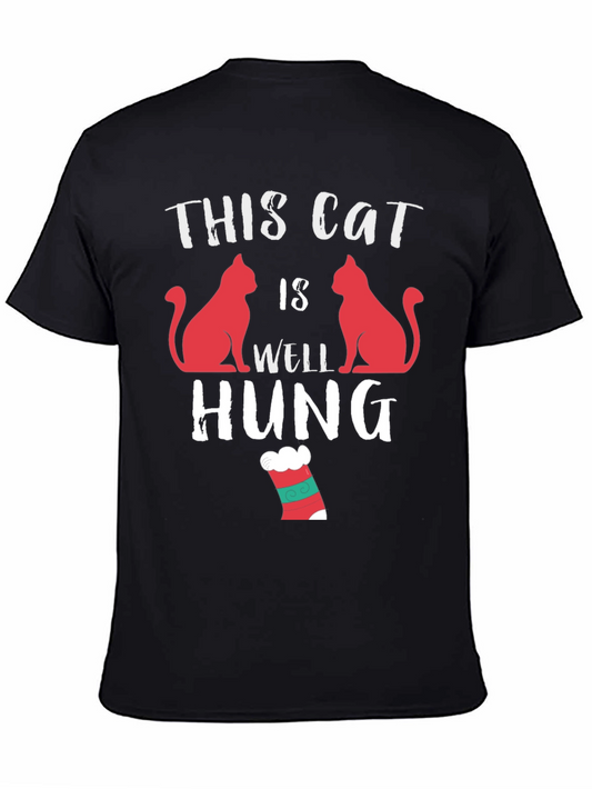 This Cat is Well Hung T-Shirt - Funny Adult Humor