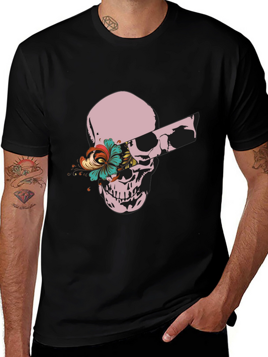 Skull & Flower Graphic Tee
