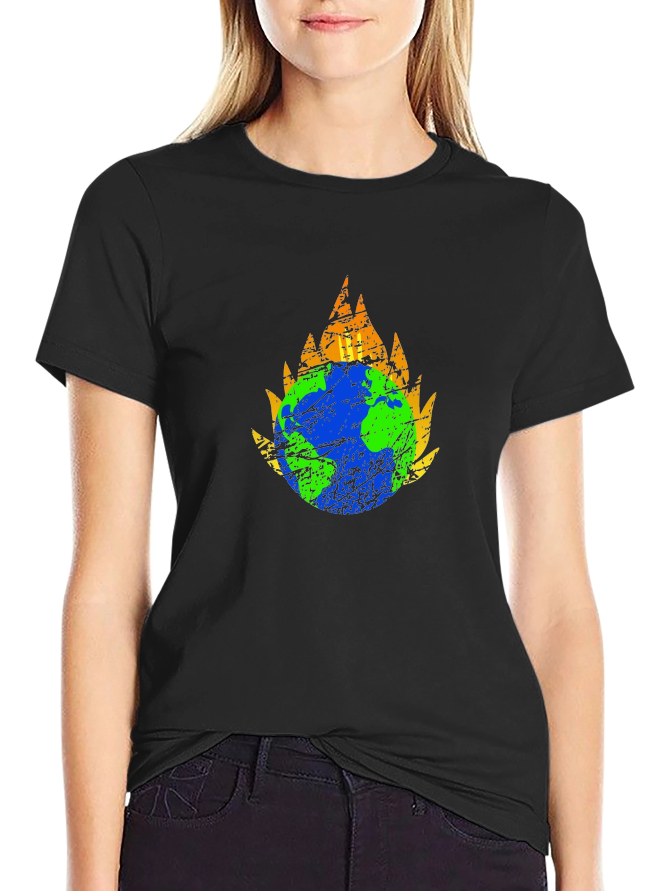 Burning Earth Graphic T-Shirt
