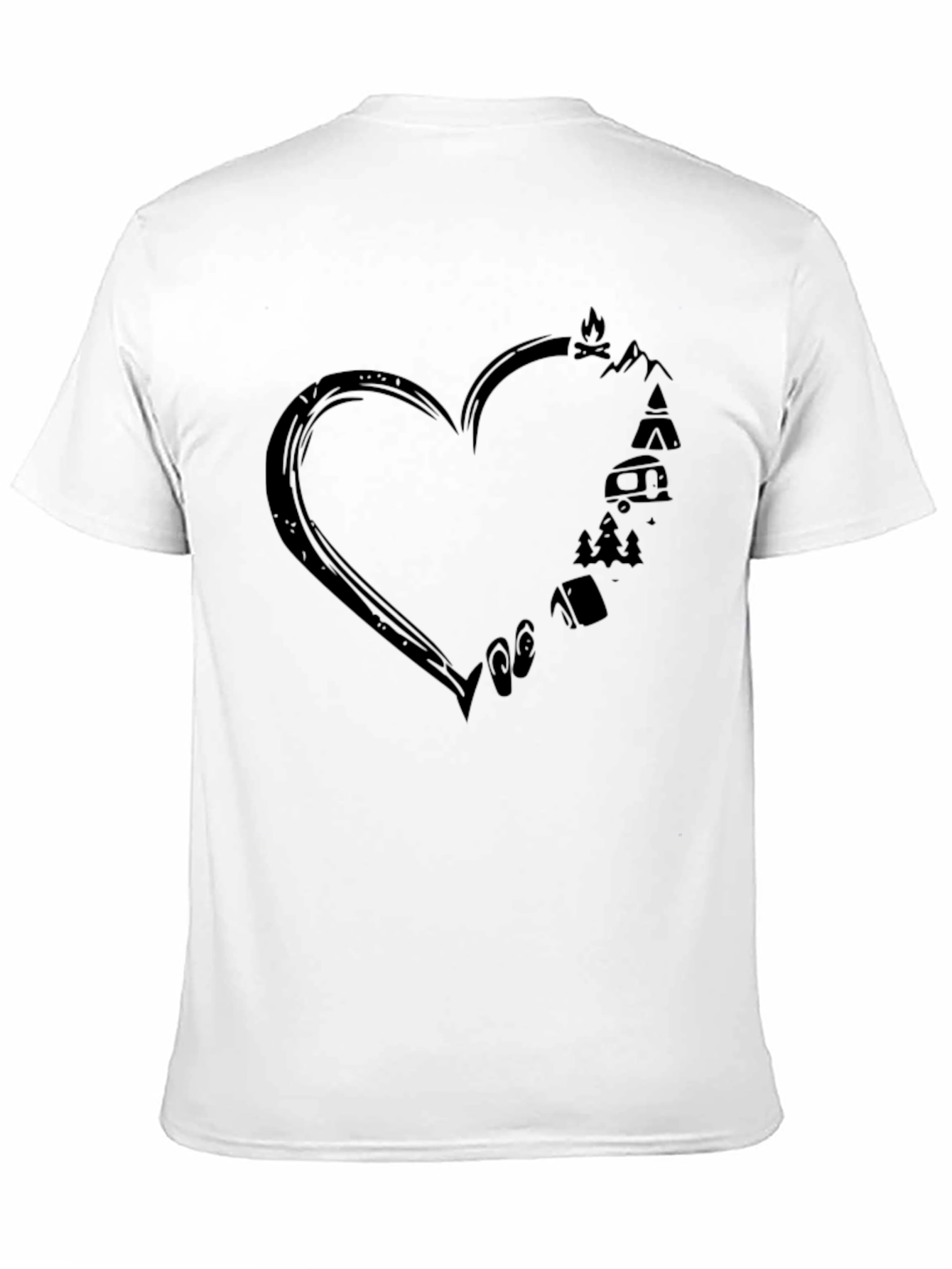 Camping Heart Graphic Tee