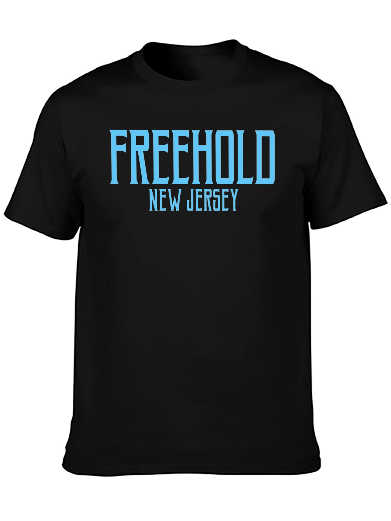 Freehold New Jersey T-Shirt - Black Cotton Tee