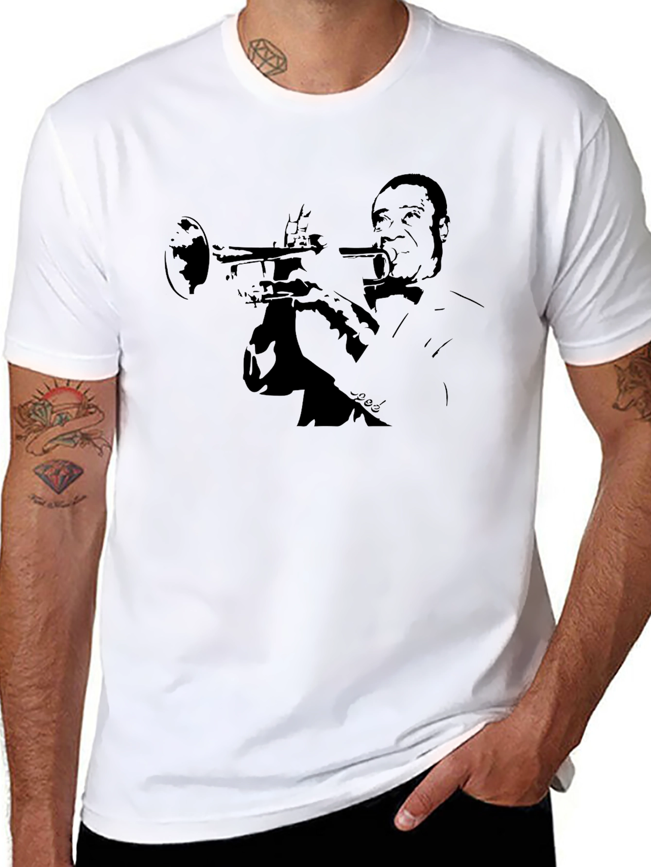 Jazz Trumpet Player Graphic T-Shirt