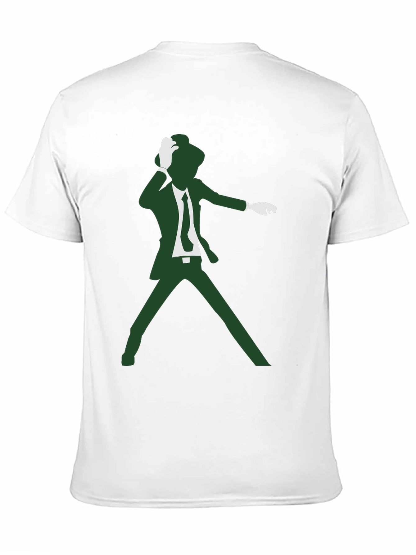 Retro Dancer Graphic Tee - Black Cotton T-Shirt