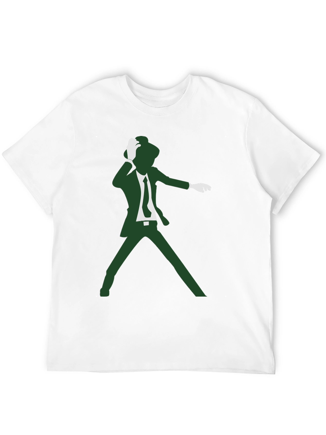 Retro Dancer Graphic Tee - Black Cotton T-Shirt