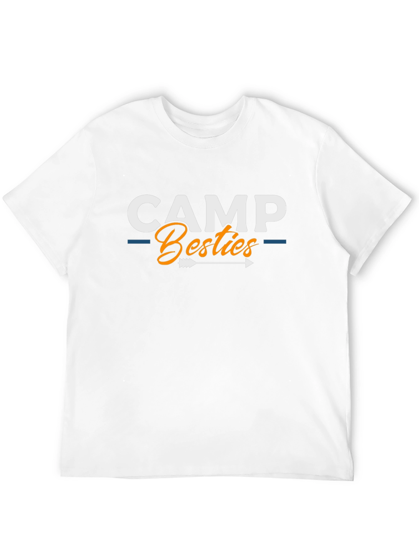 Camp Besties Graphic Tee - Black Cotton Blend Shirt
