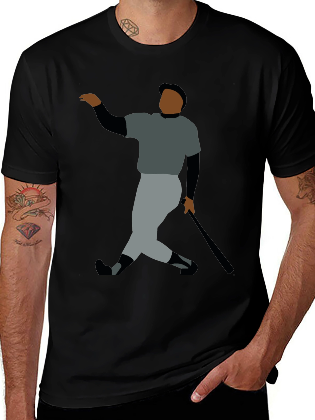 Baseball Legend Graphic Tee - Black