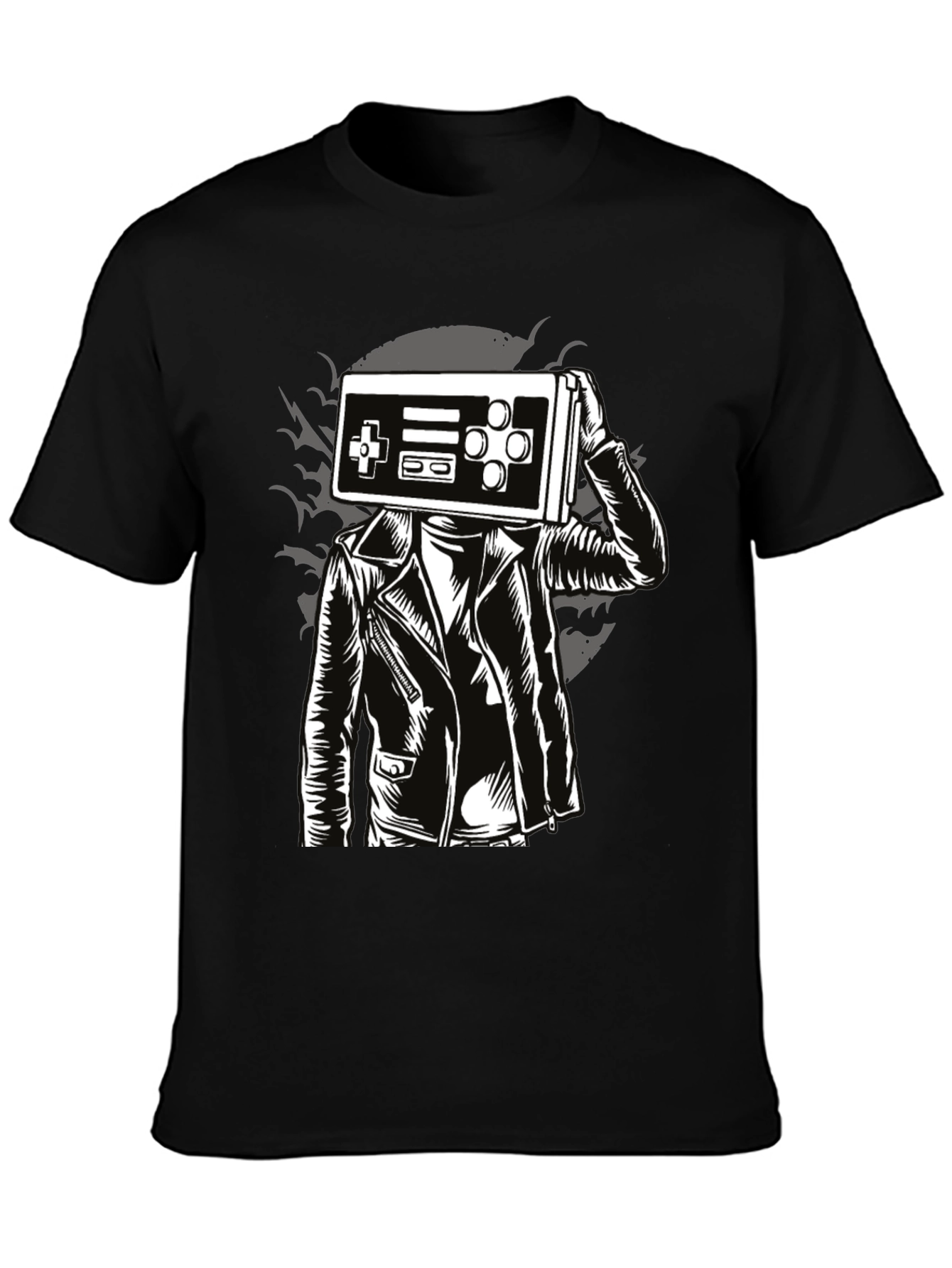 Retro Gamer Tee - Controller Head Graphic T-Shirt
