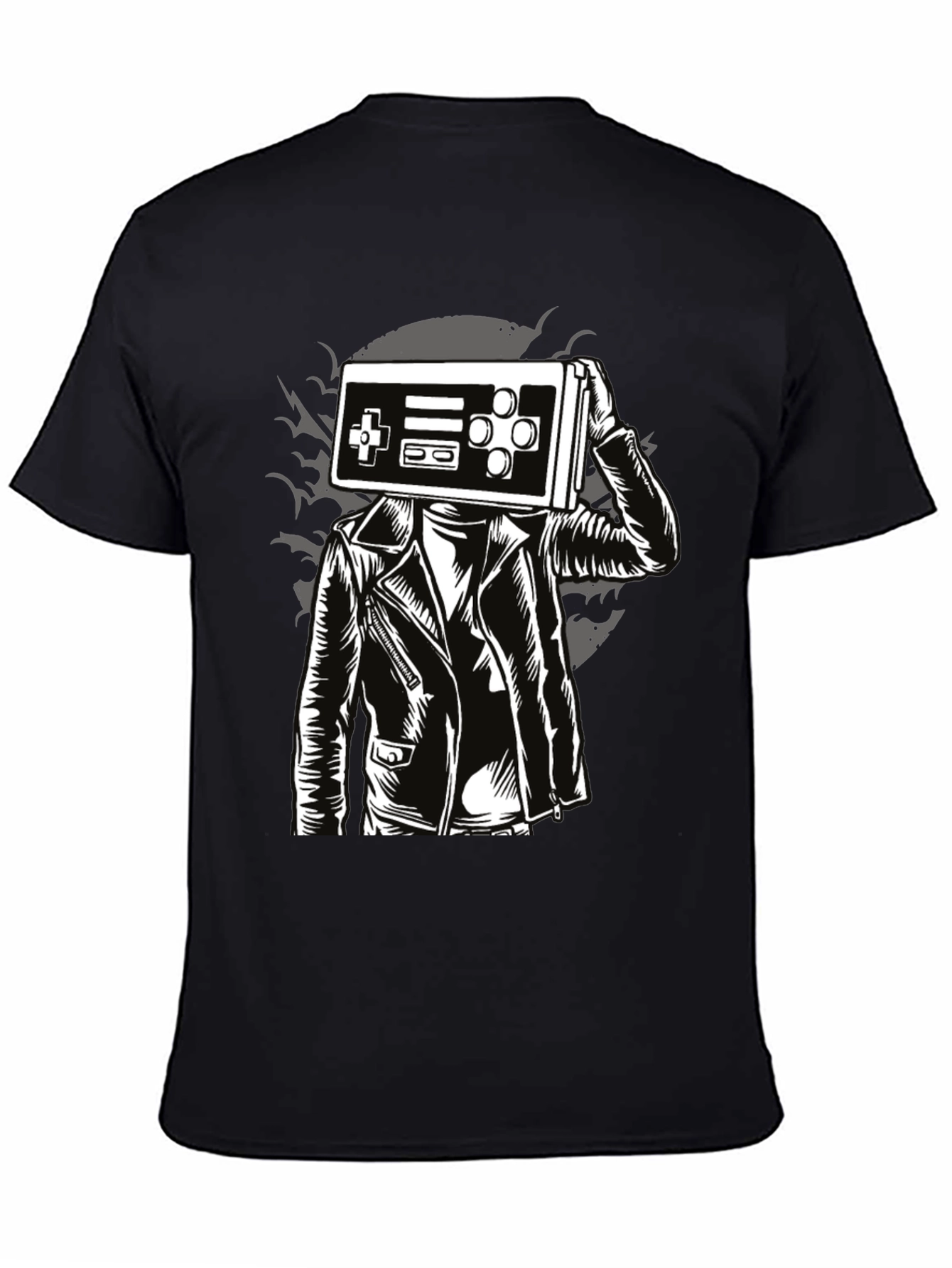 Retro Gamer Tee - Controller Head Graphic T-Shirt