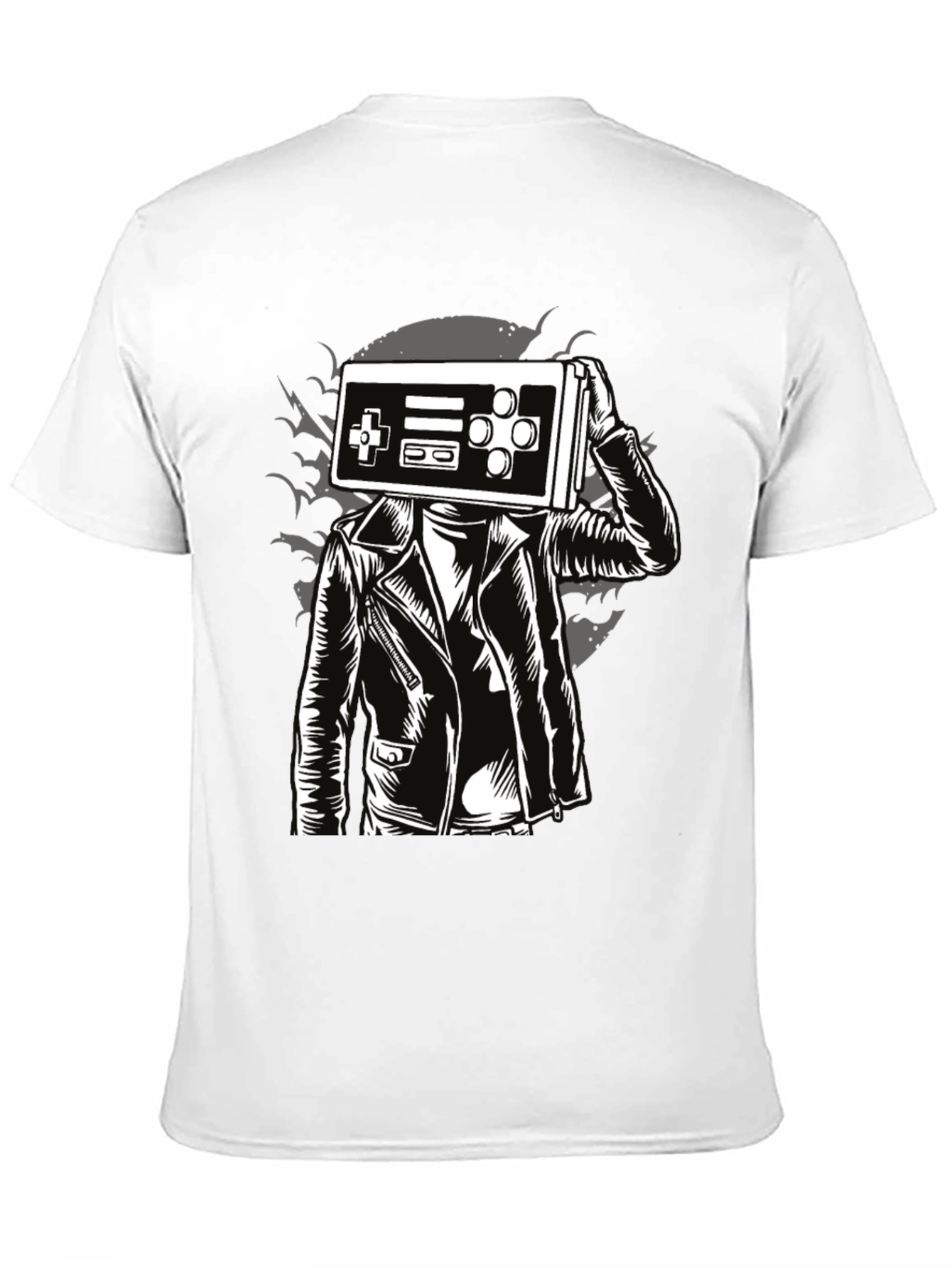 Retro Gamer Tee - Controller Head Graphic T-Shirt