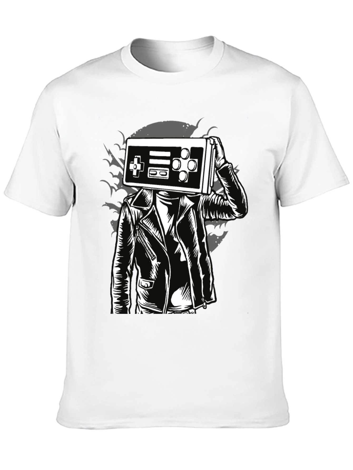 Retro Gamer Tee - Controller Head Graphic T-Shirt