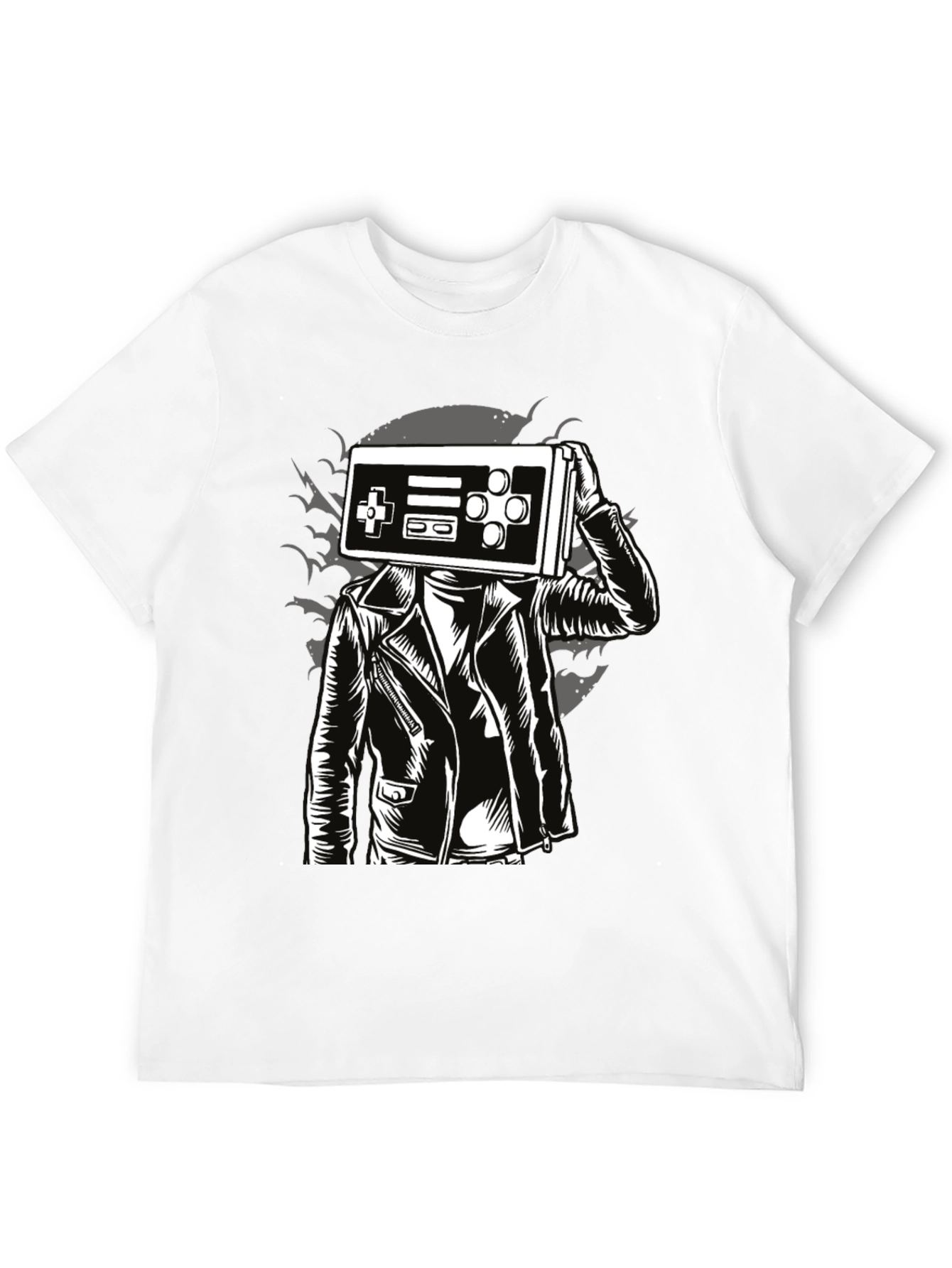 Retro Gamer Tee - Controller Head Graphic T-Shirt