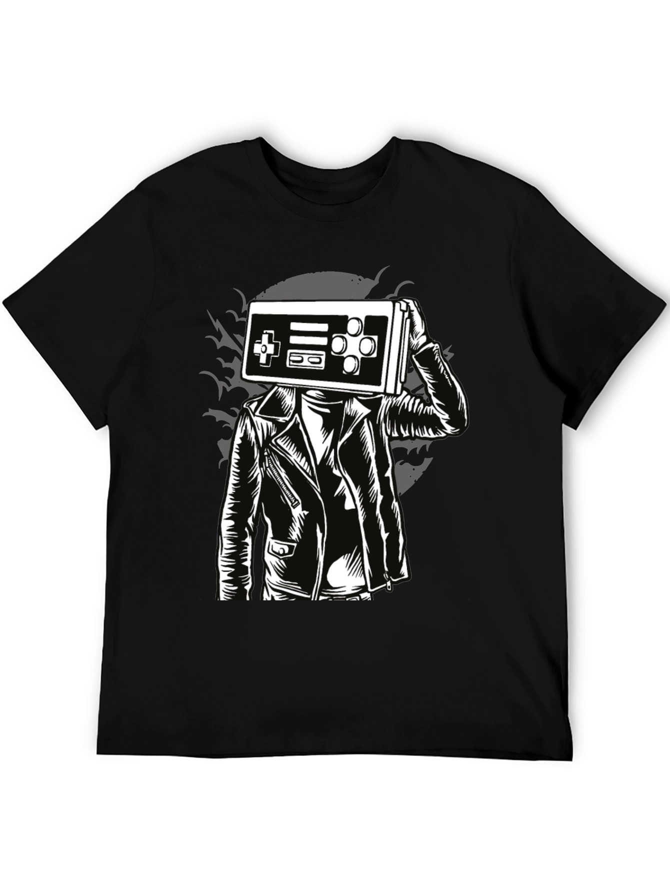 Retro Gamer Tee - Controller Head Graphic T-Shirt