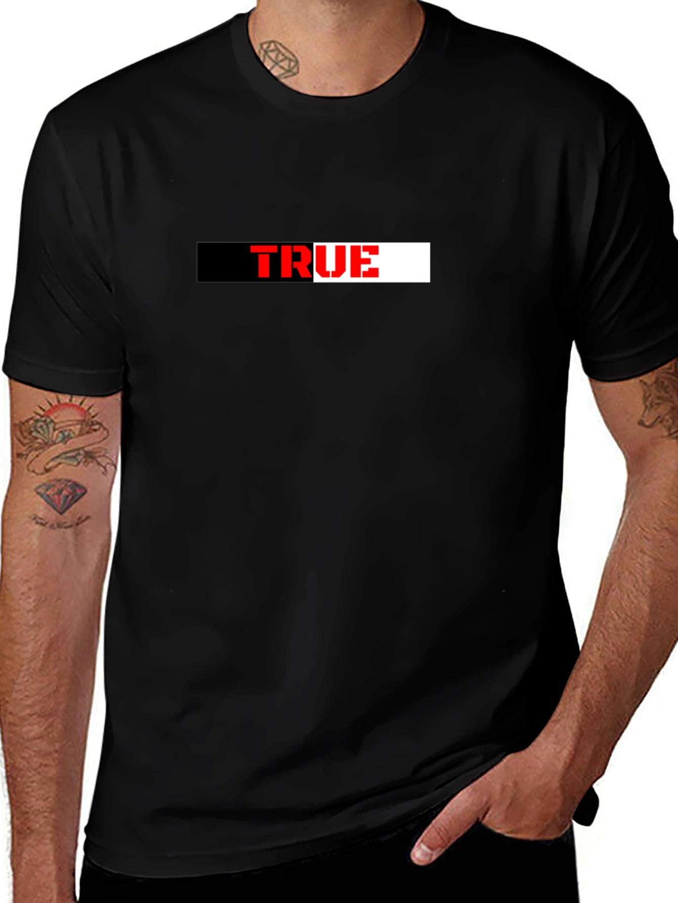 TRUE Graphic Tee - Black Short Sleeve T-Shirt
