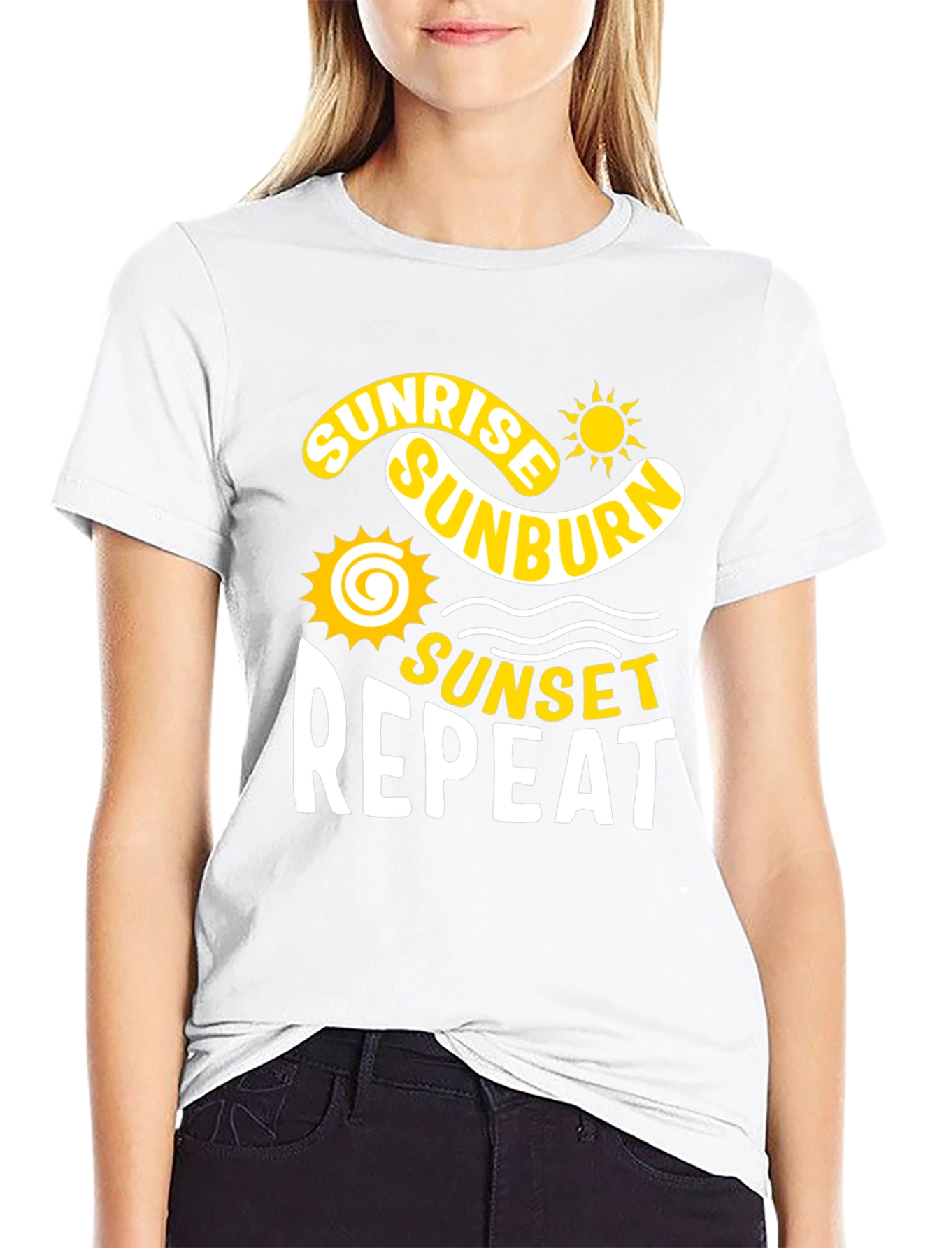 Sunrise Sunburn Sunset Repeat T-Shirt