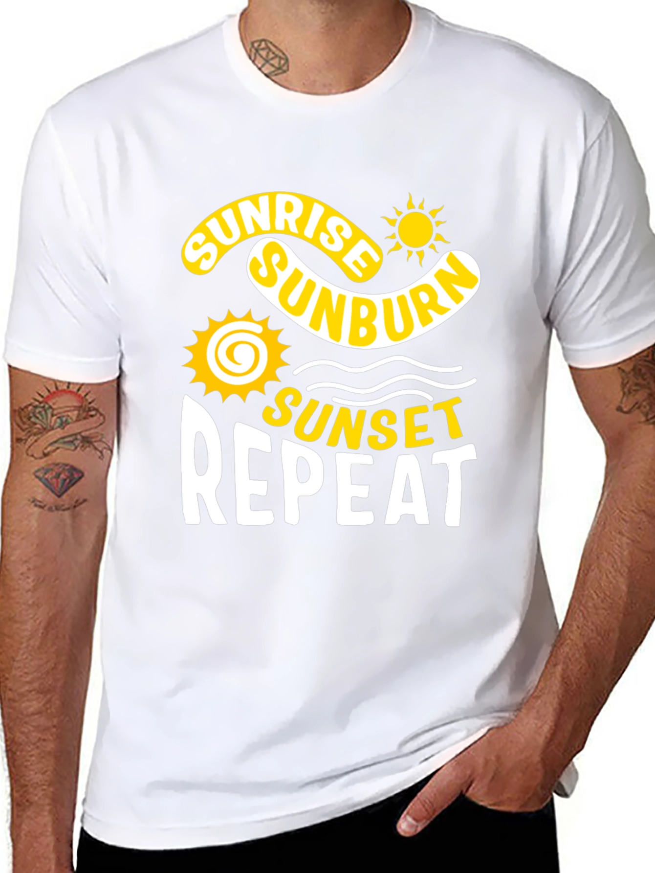 Sunrise Sunburn Sunset Repeat T-Shirt