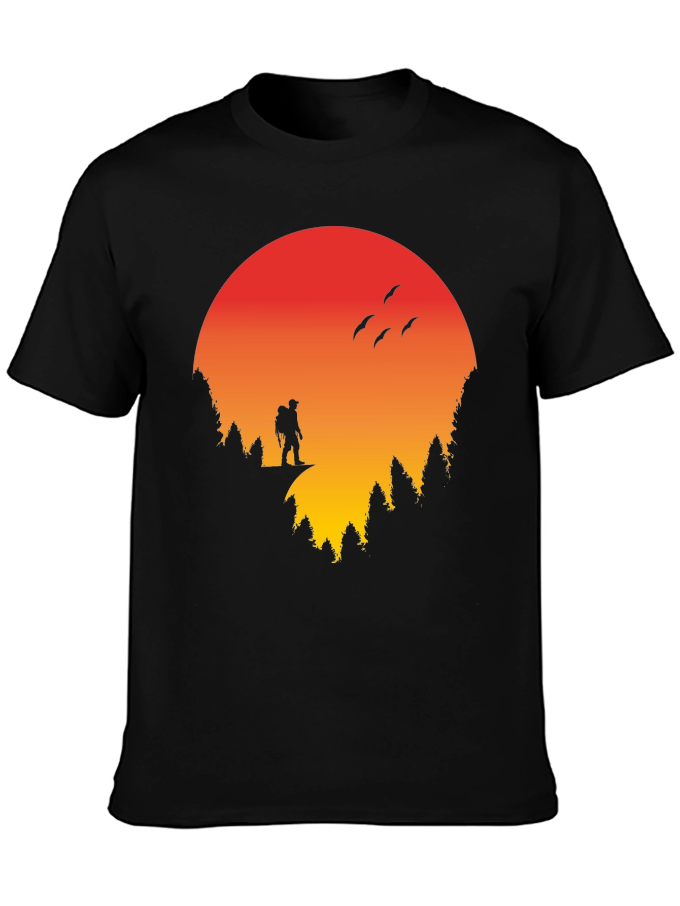 Sunset Hiker Graphic Tee - Adventure Ready