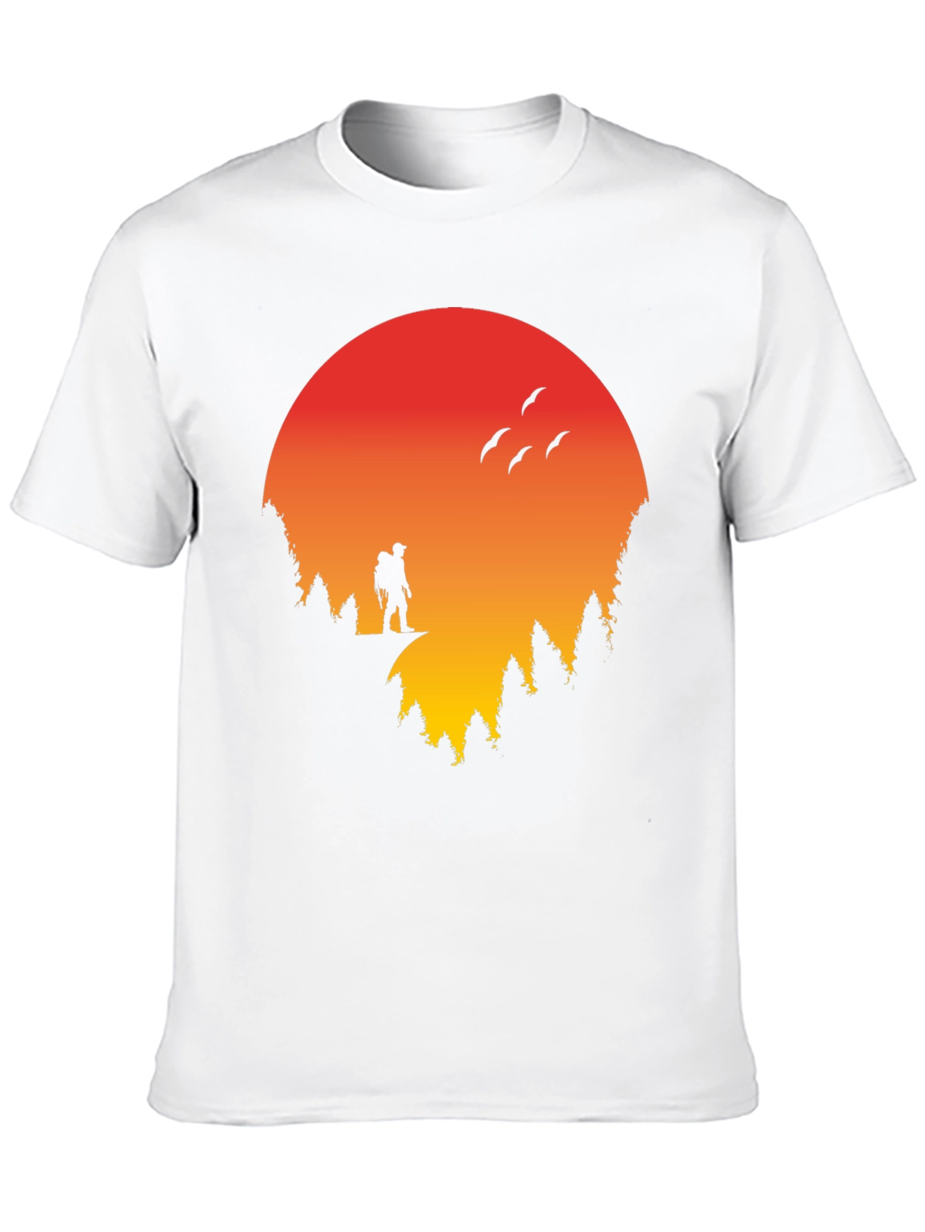 Sunset Hiker Graphic Tee - Adventure Ready
