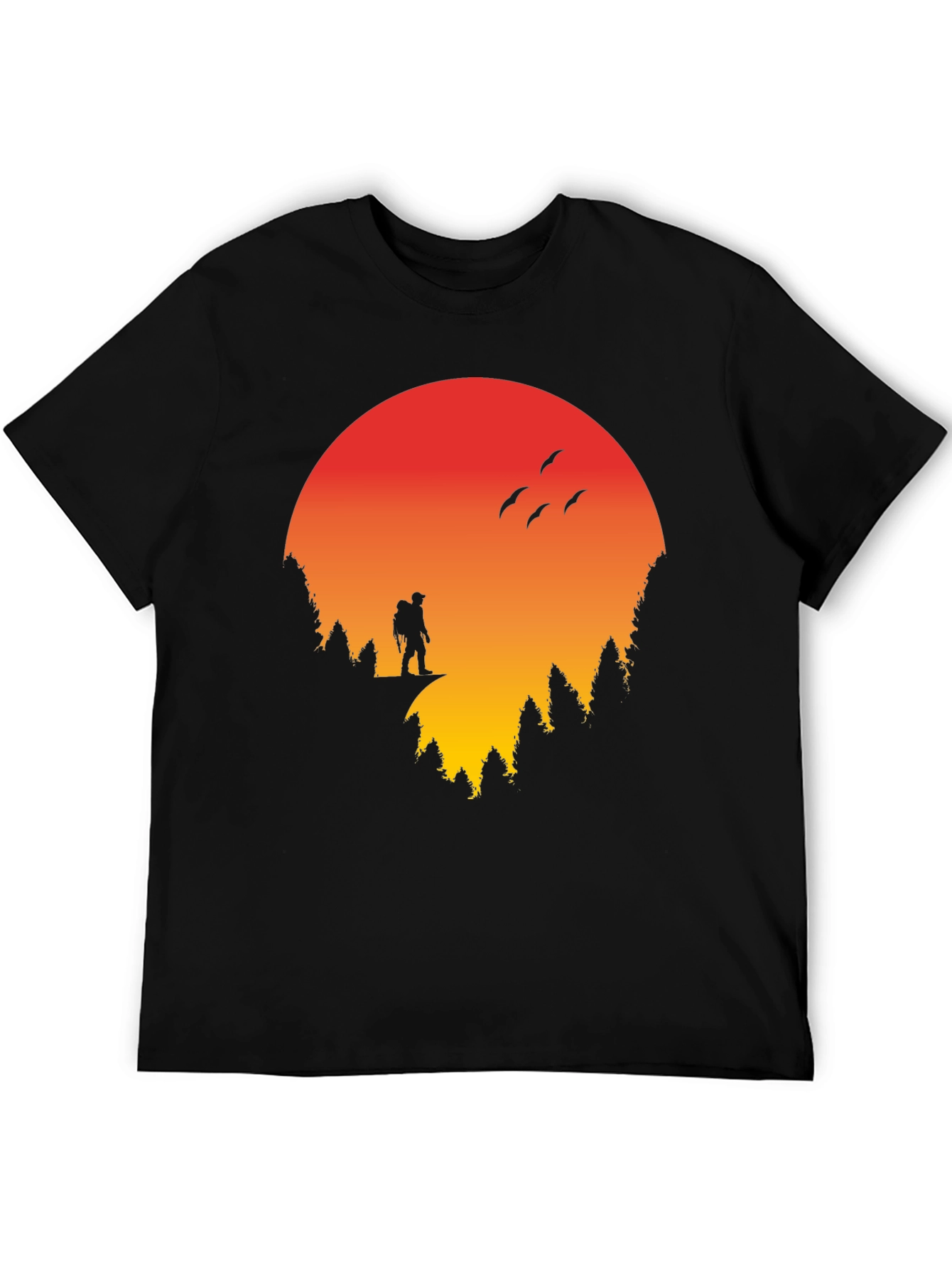 Sunset Hiker Graphic Tee - Adventure Ready