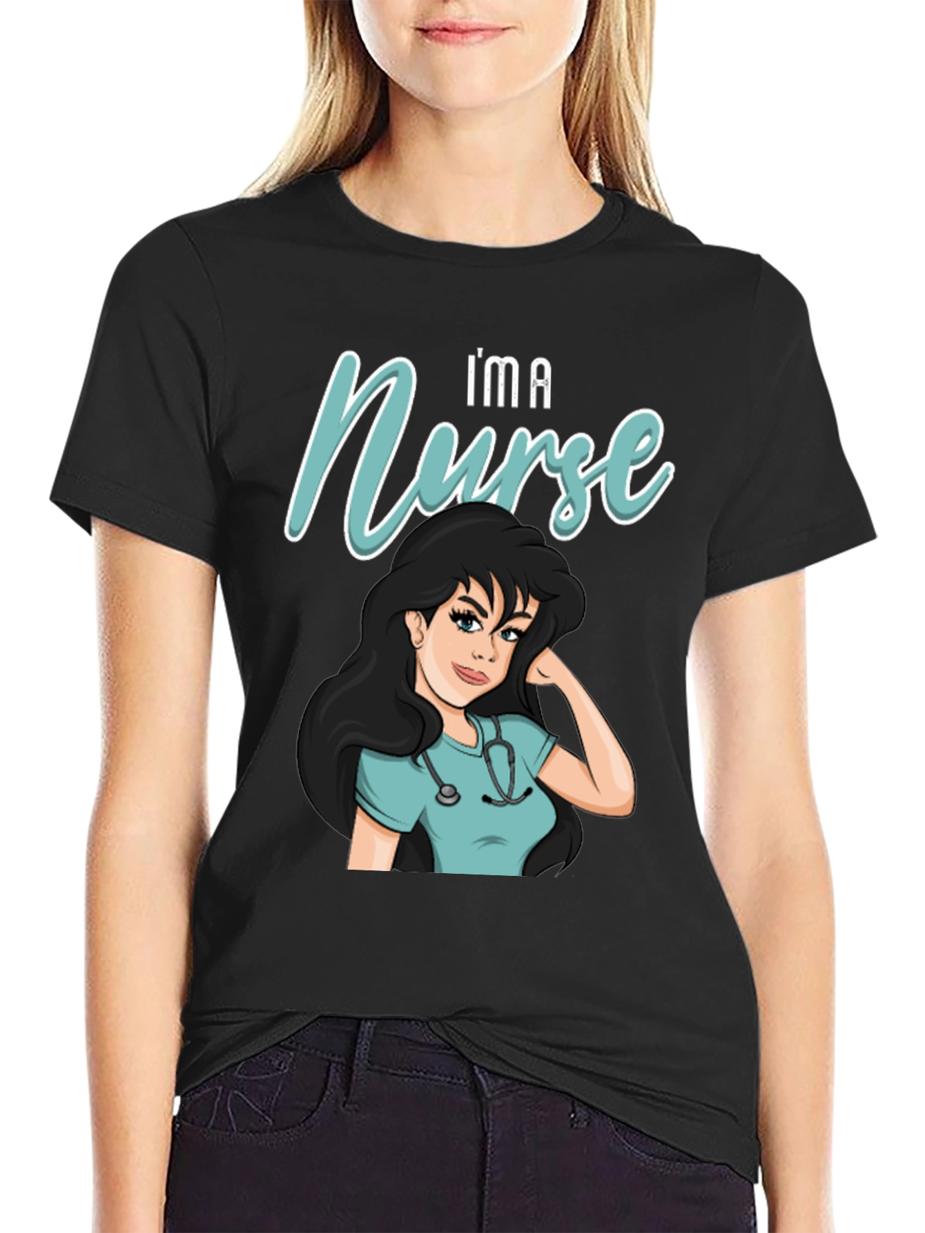 Im A Nurse Cartoon Graphic T-Shirt