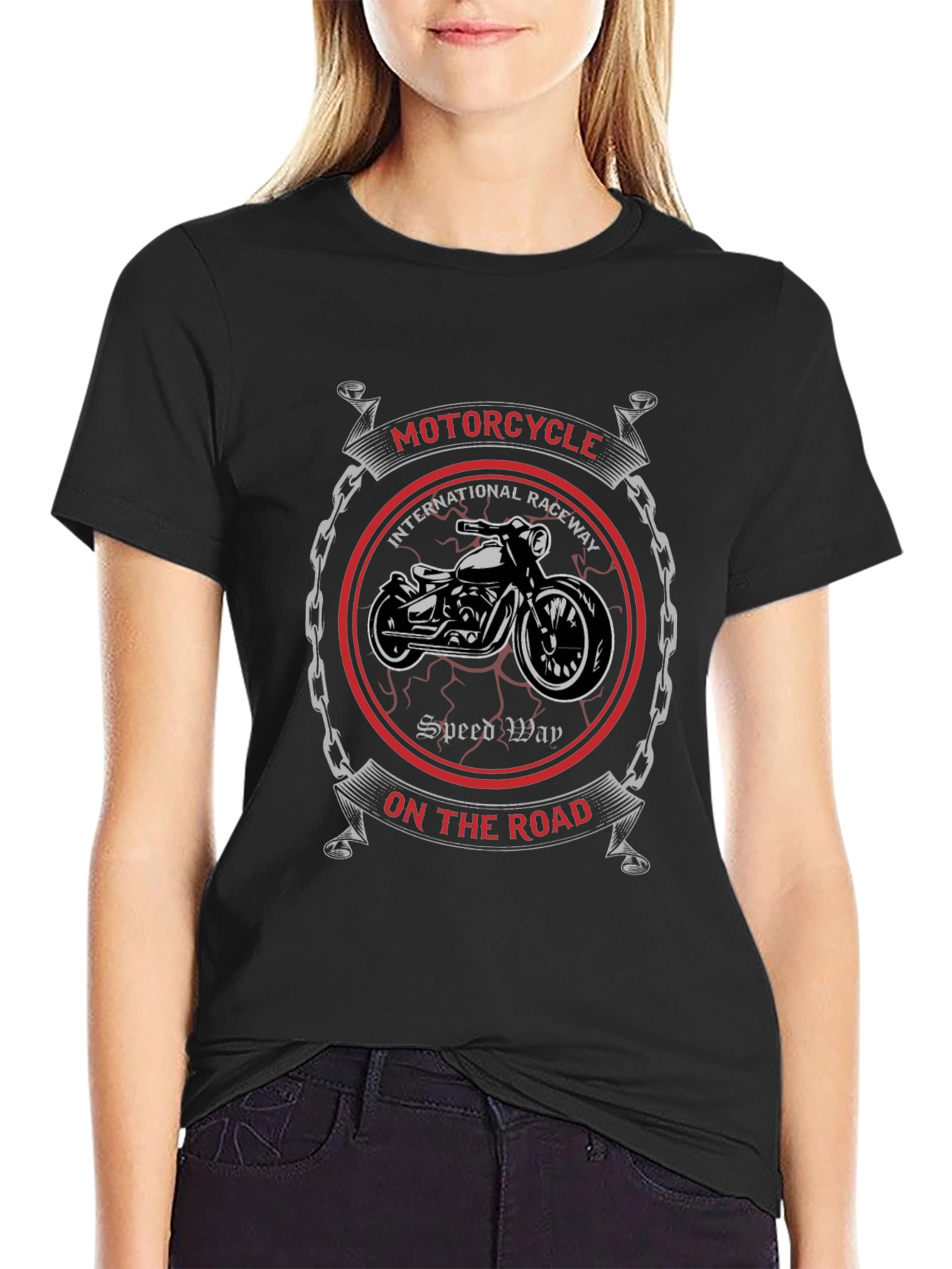 Motorcycle Graphic T-Shirt - Biker Style Tee