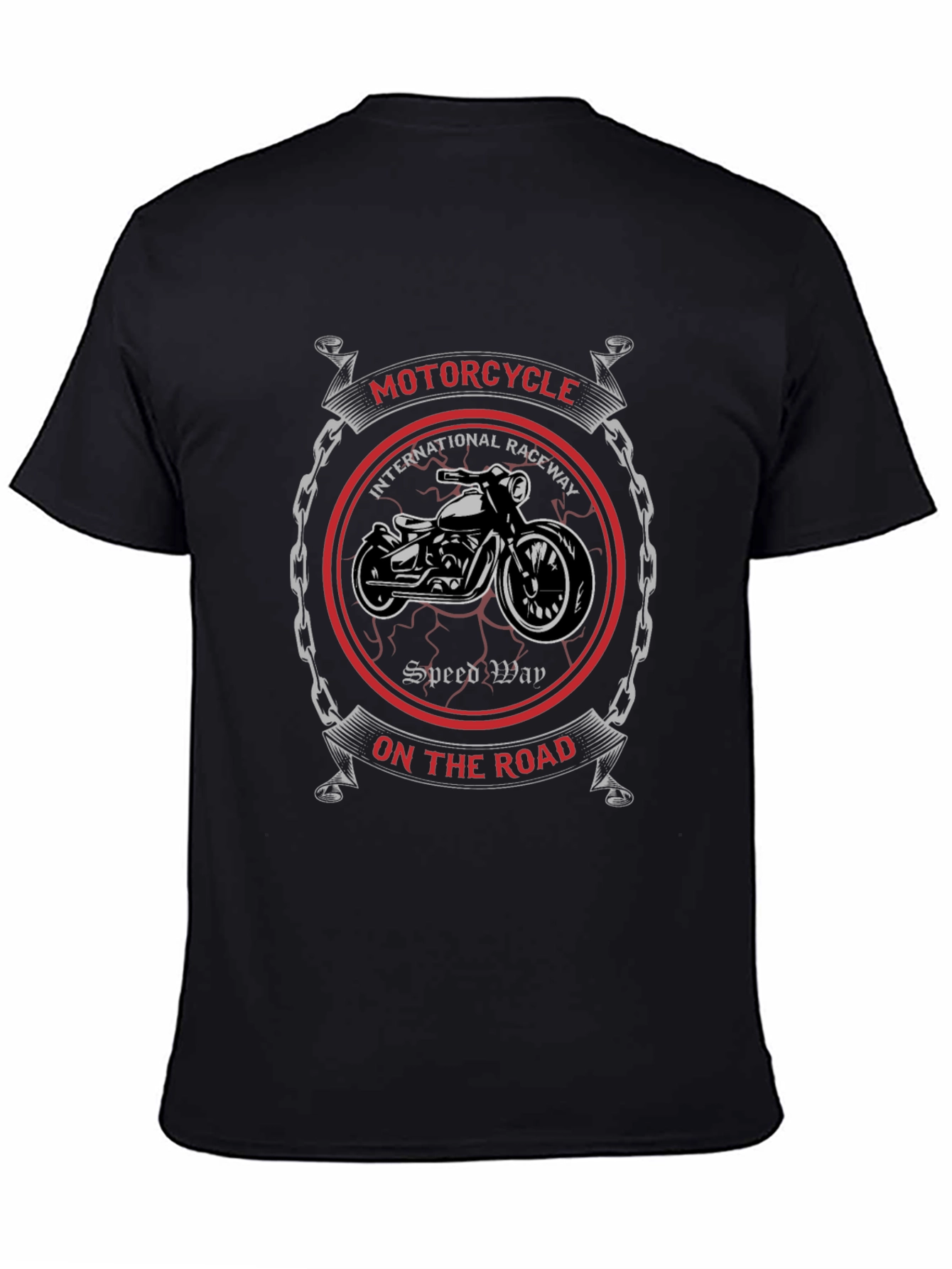 Motorcycle Graphic T-Shirt - Biker Style Tee
