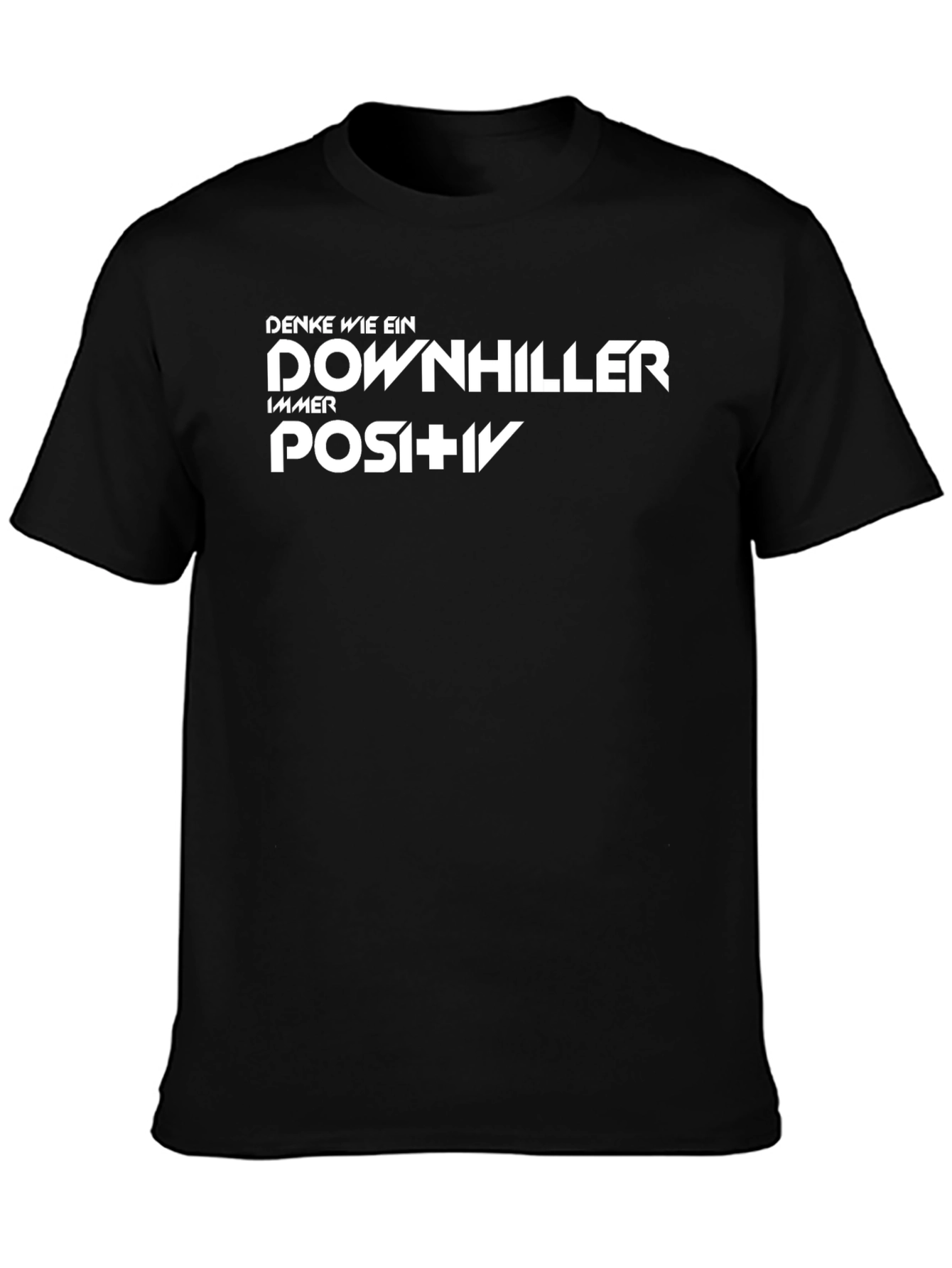 Downhill Always Positive Black T-Shirt