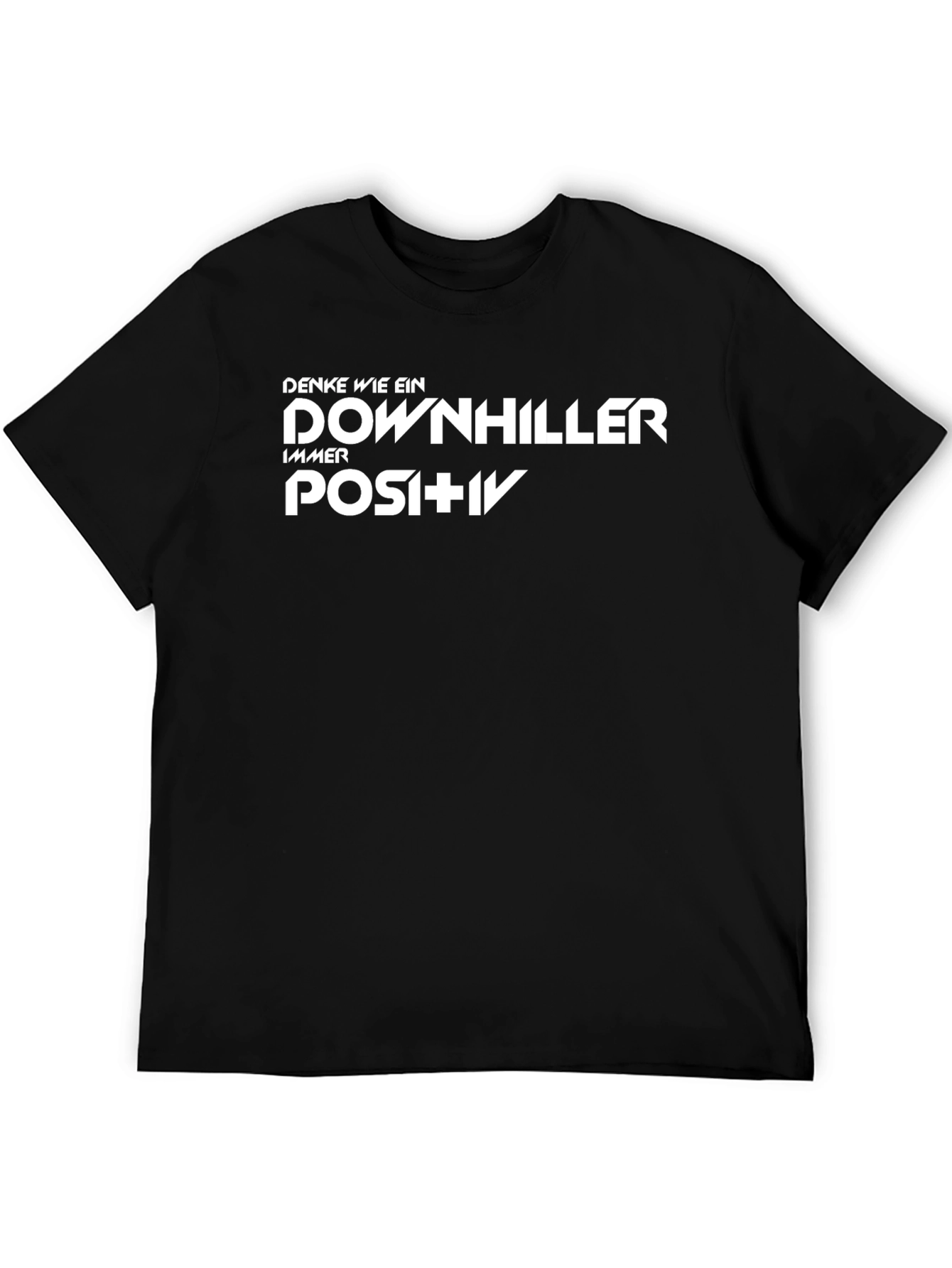 Downhill Always Positive Black T-Shirt