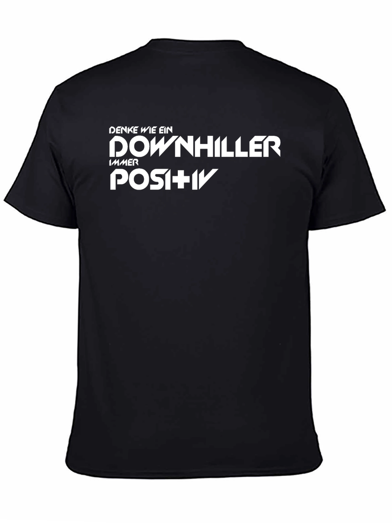 Downhill Always Positive Black T-Shirt