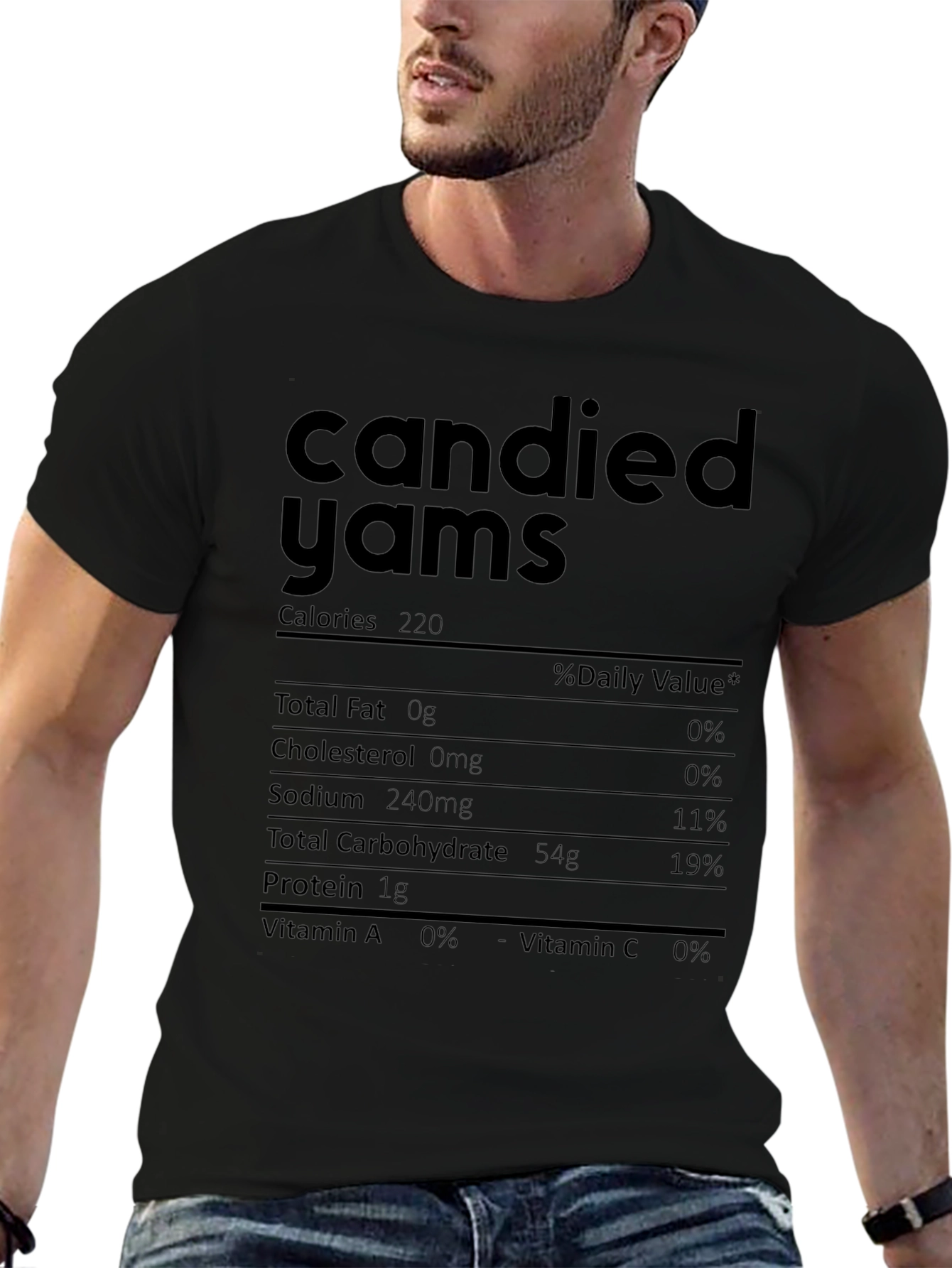 Candied Yams Nutrition Facts T-Shirt