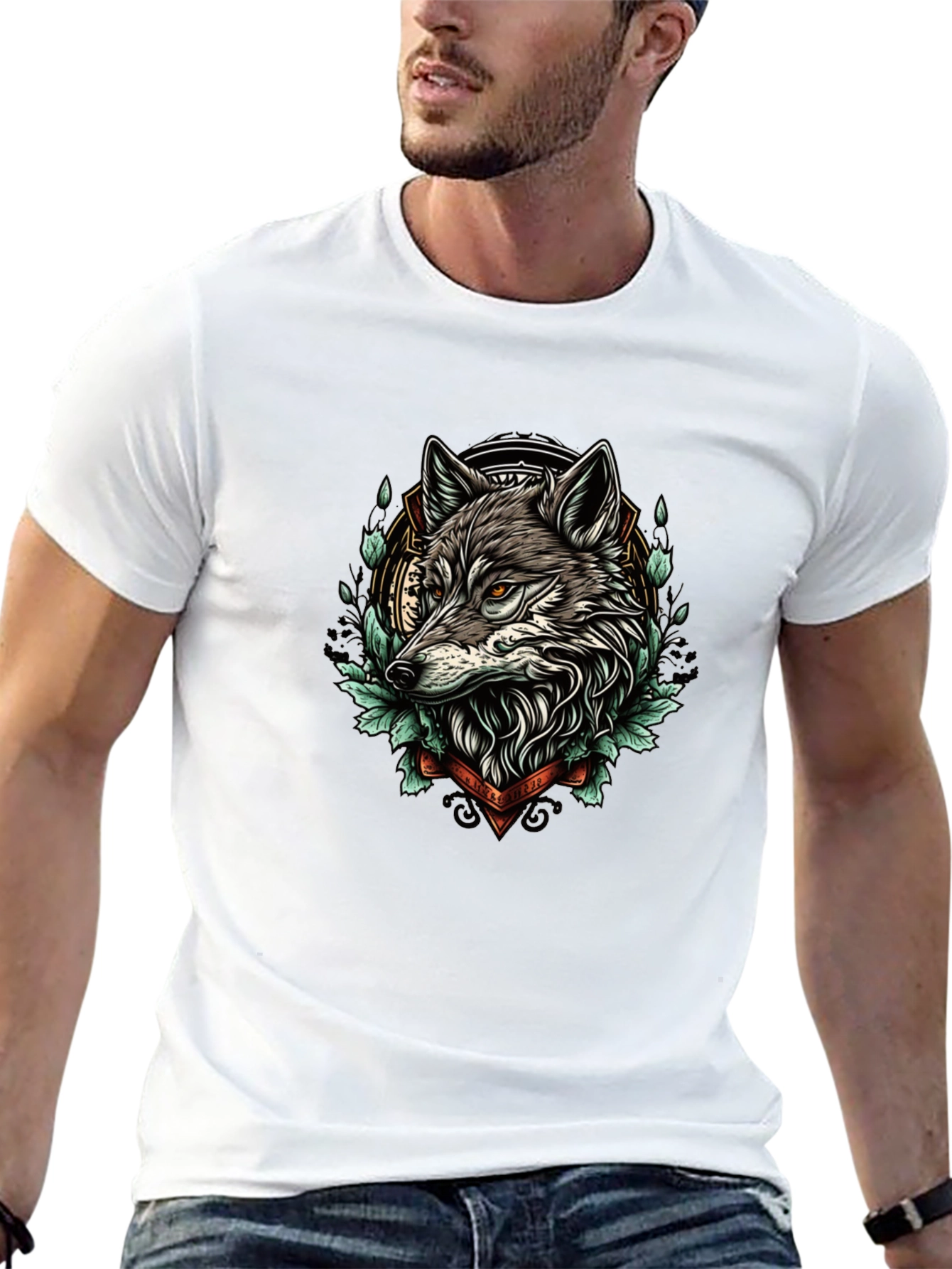 Wolf Graphic Print Tee