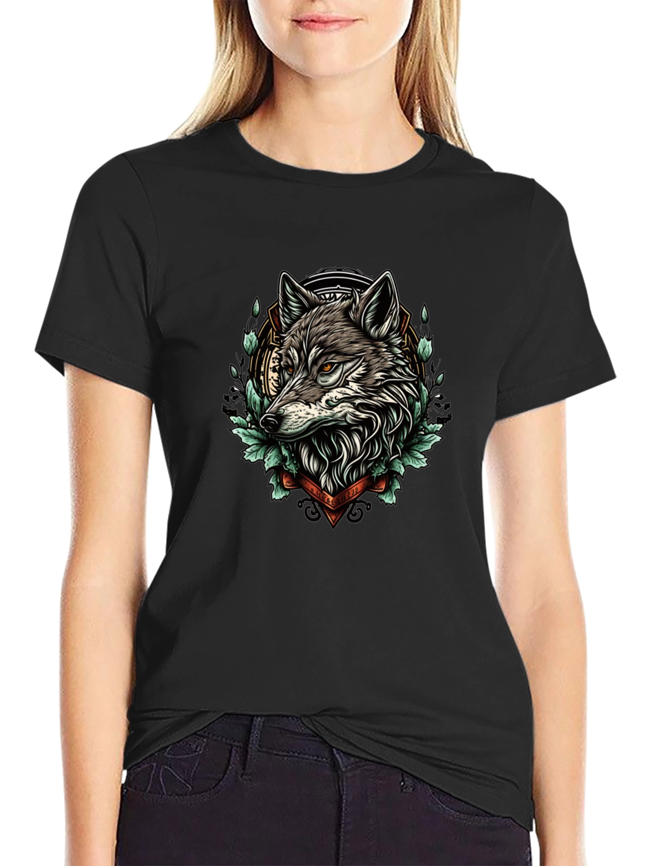 Wolf Graphic Print Tee