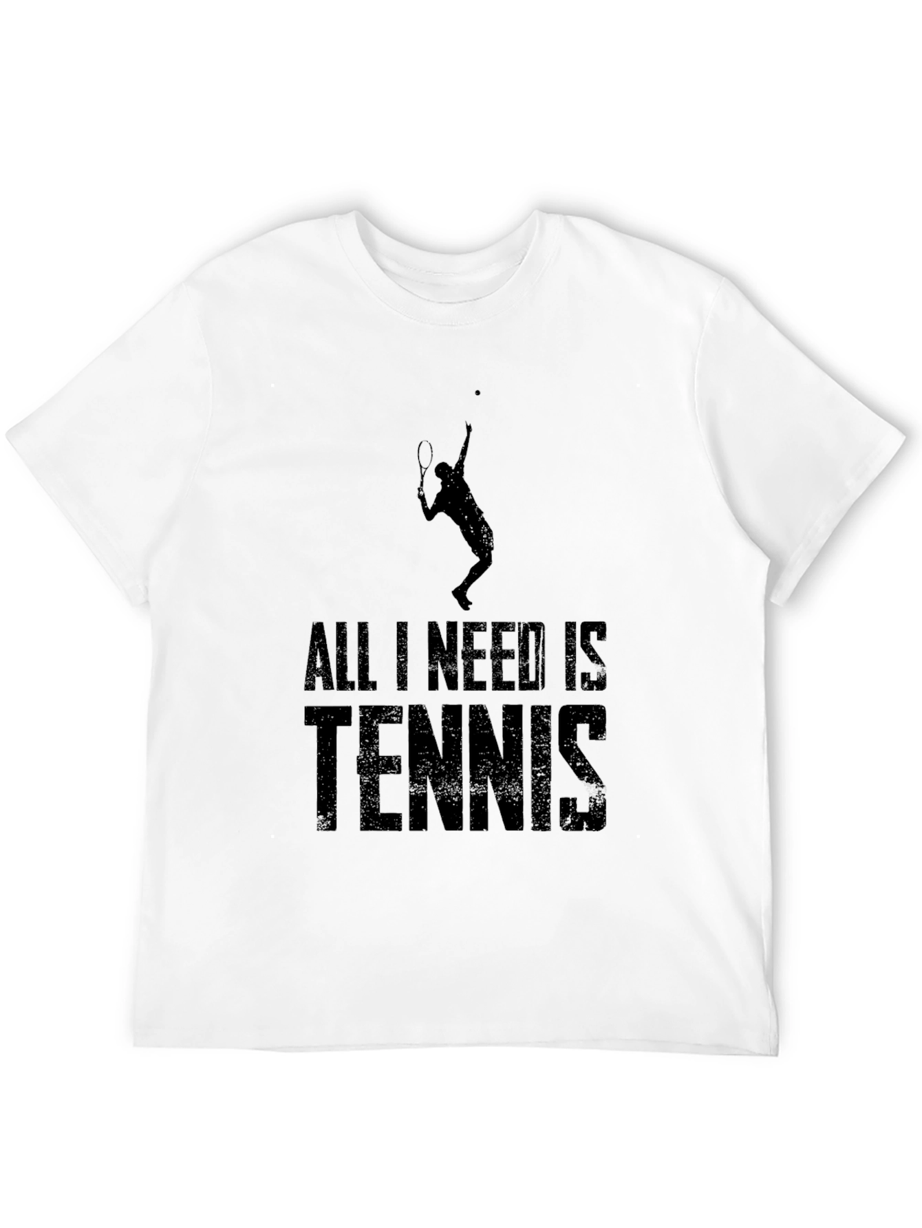 All I Need Is Tennis Black T-Shirt
