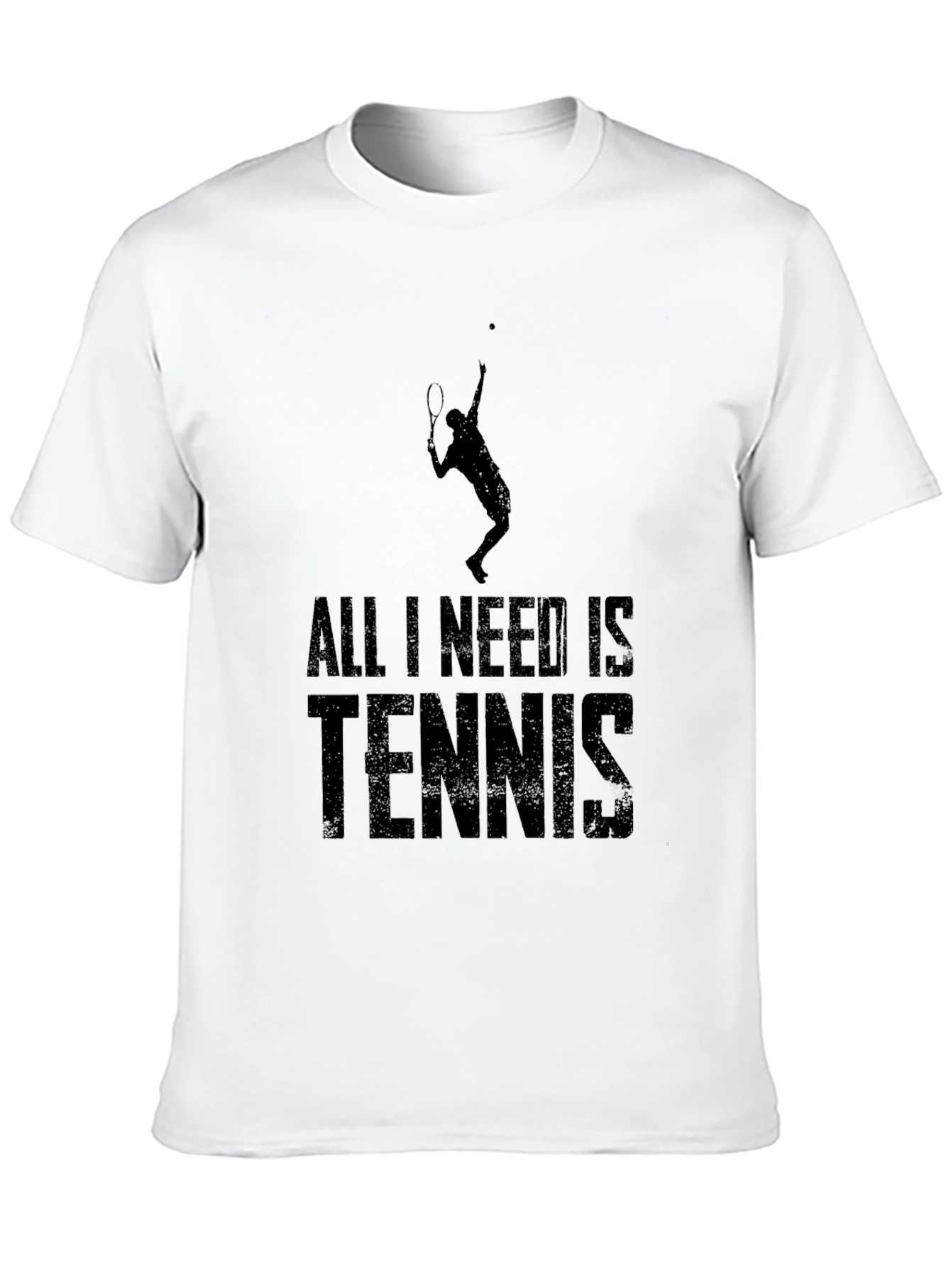 All I Need Is Tennis Black T-Shirt
