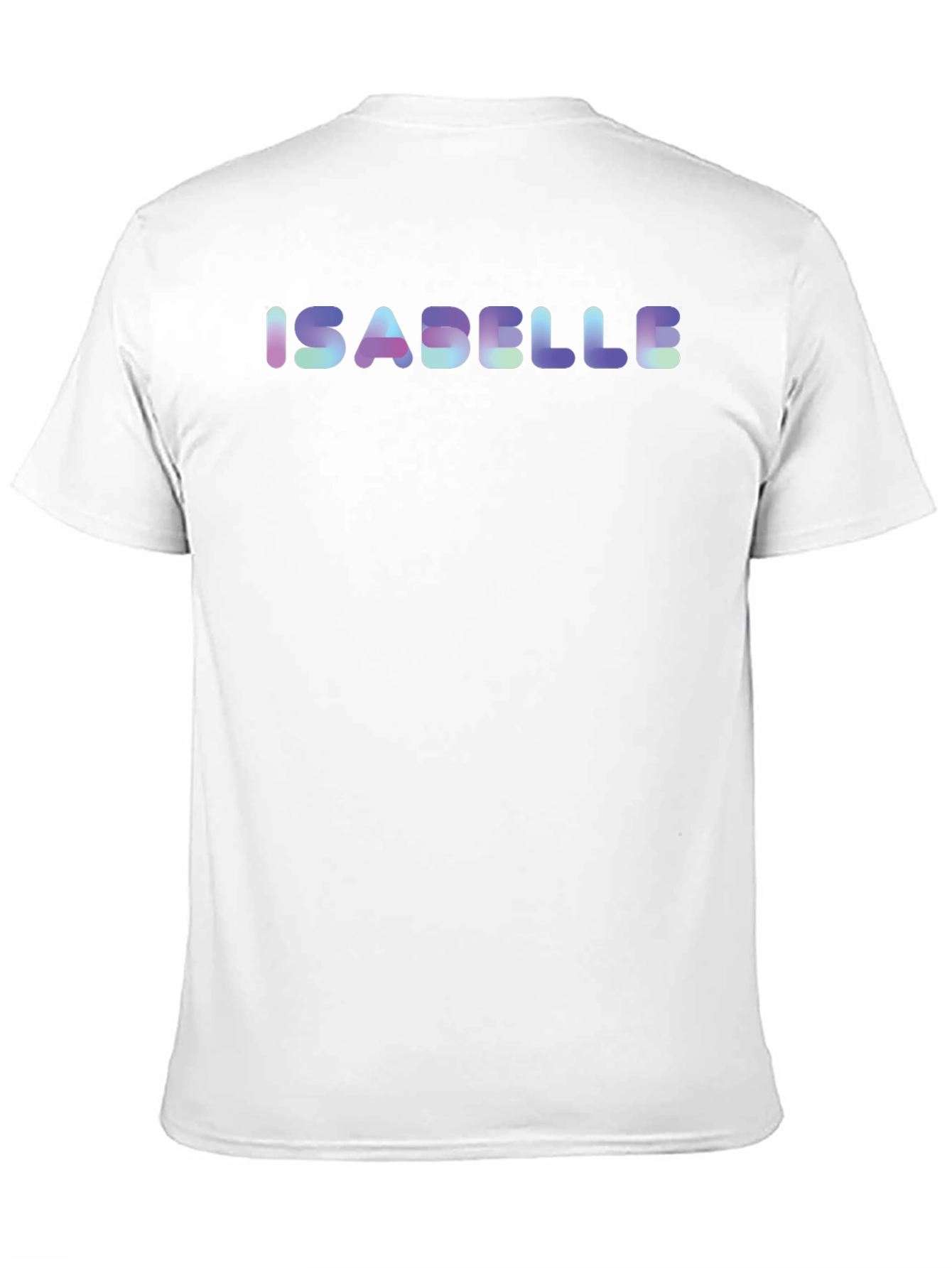 Isabelle Name Holographic Black T-Shirt