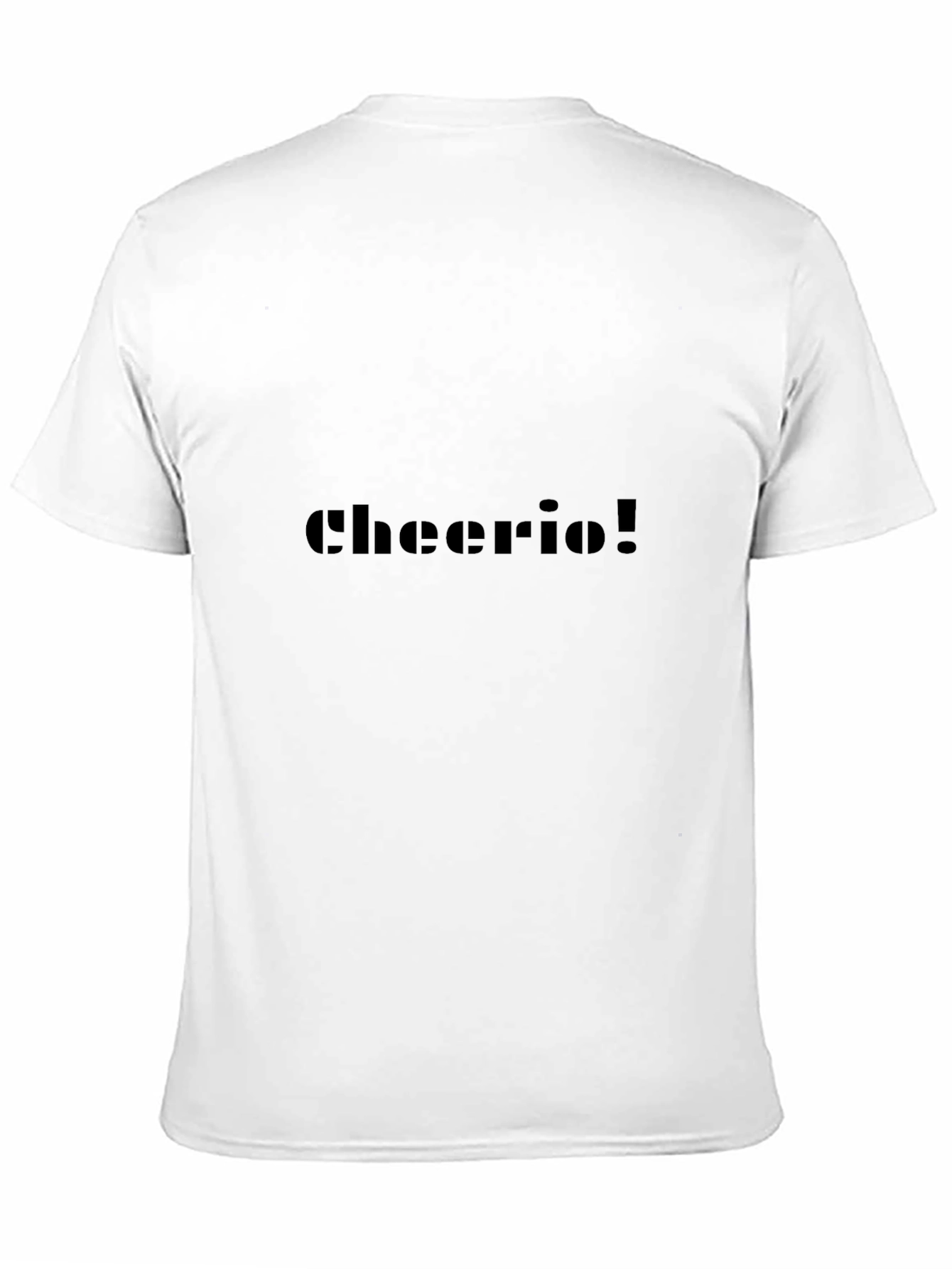 Cheerio! Graphic Tee - Black Cotton Casual T-Shirt