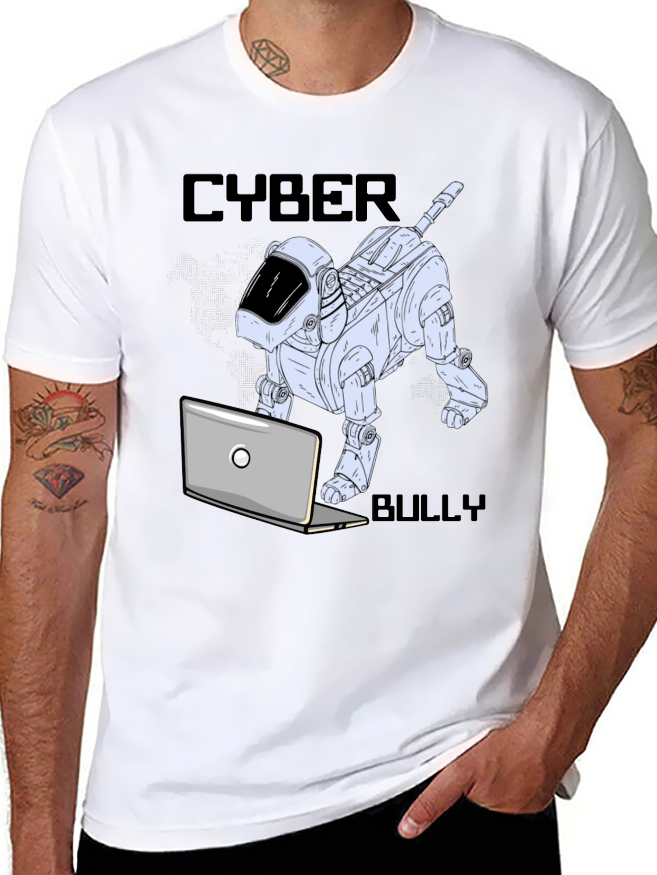 Cyber Bully Robot Dog T-Shirt