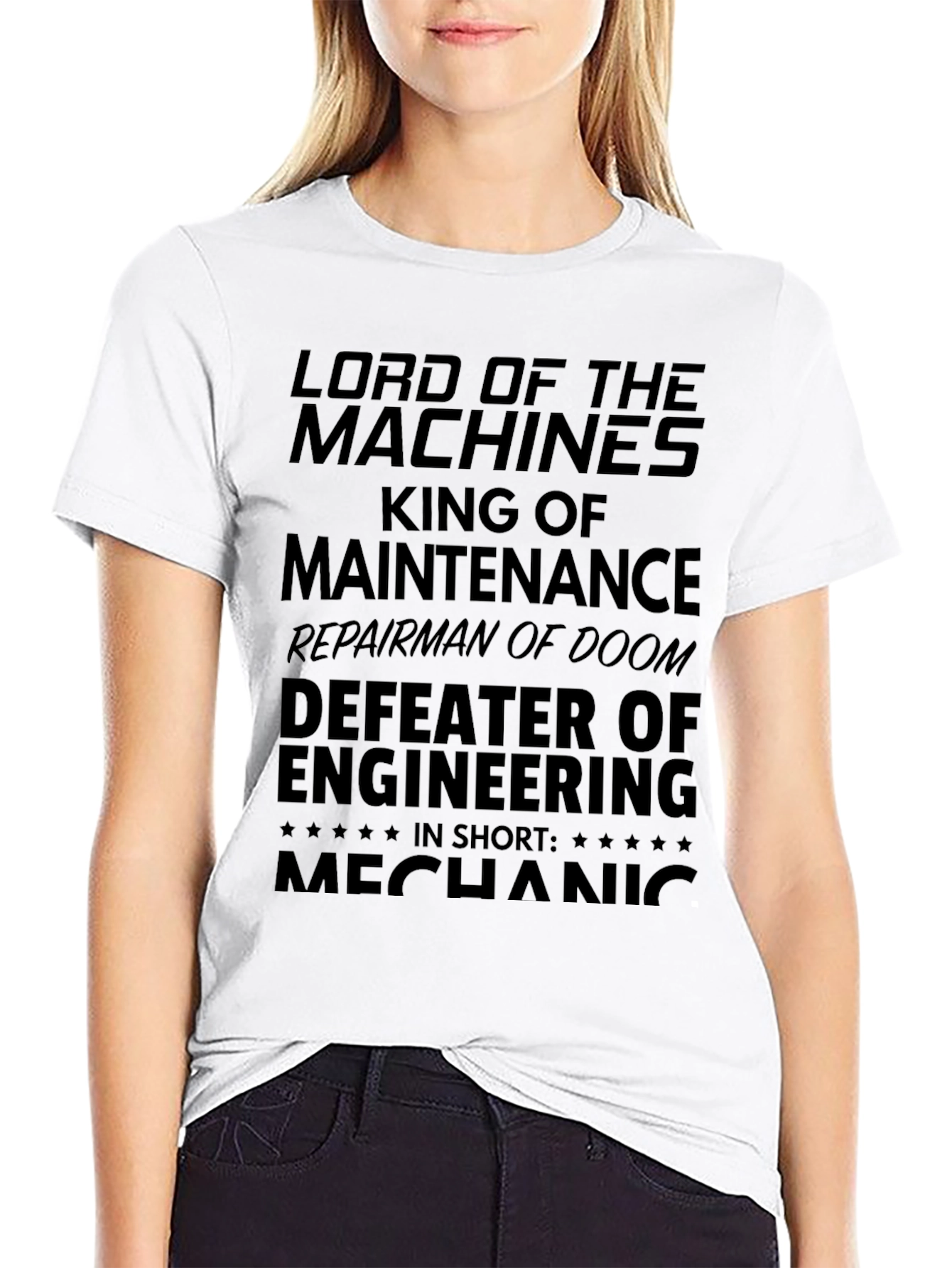 Mechanic Lord of Machines Black T-Shirt
