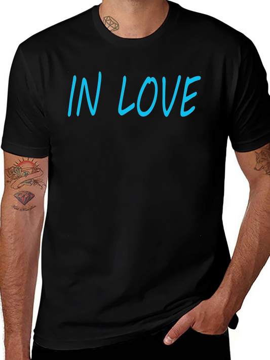 In Love Graphic Tee - Casual Black T-Shirt