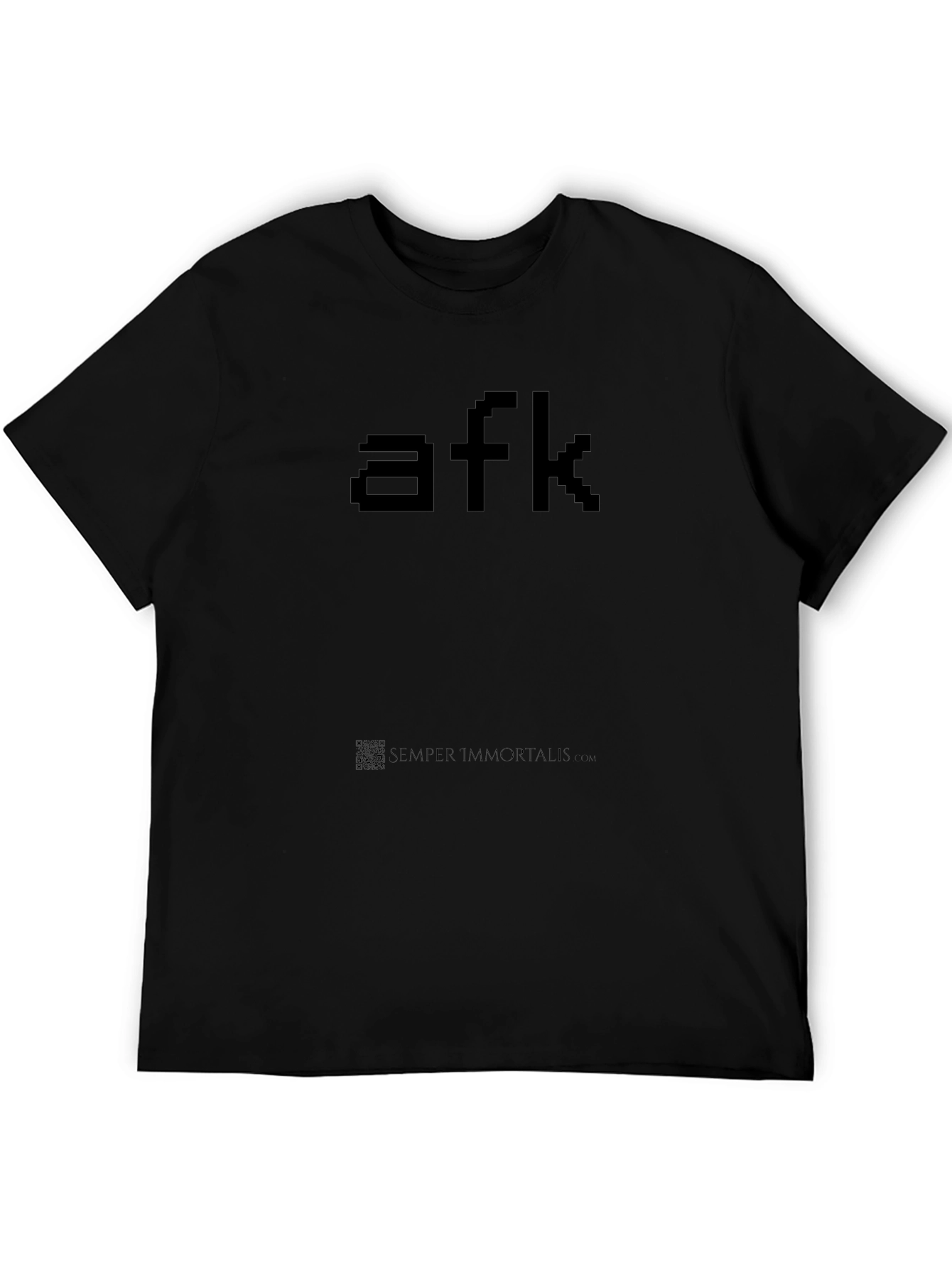 AFK Pixel Tee - Gamer Style Black T-Shirt