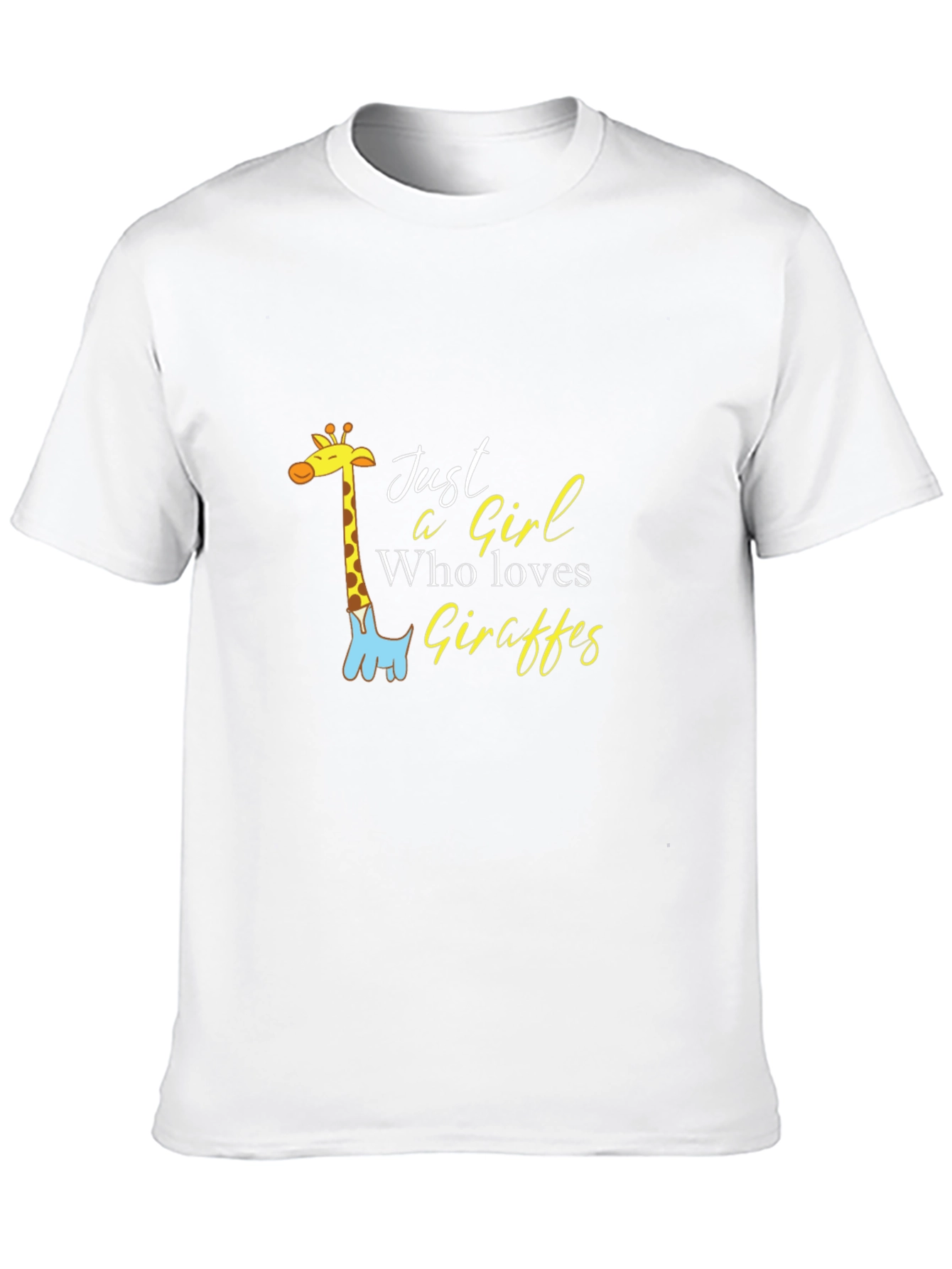 Just a Girl Who Loves Giraffes Graphic Tee