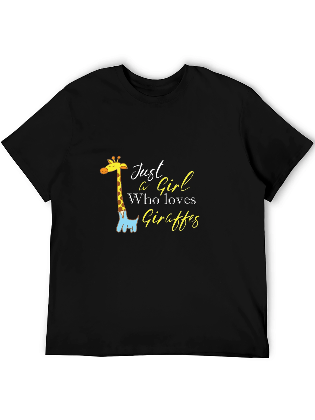 Just a Girl Who Loves Giraffes Graphic Tee