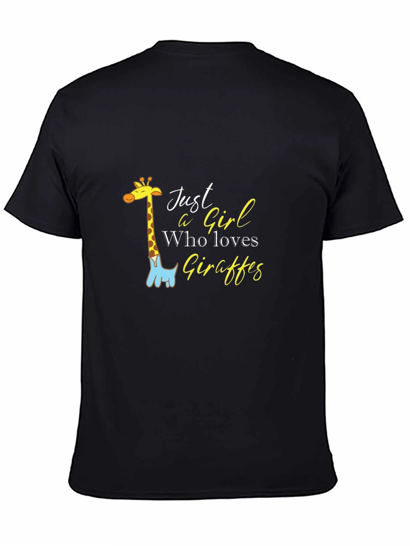 Just a Girl Who Loves Giraffes Graphic Tee
