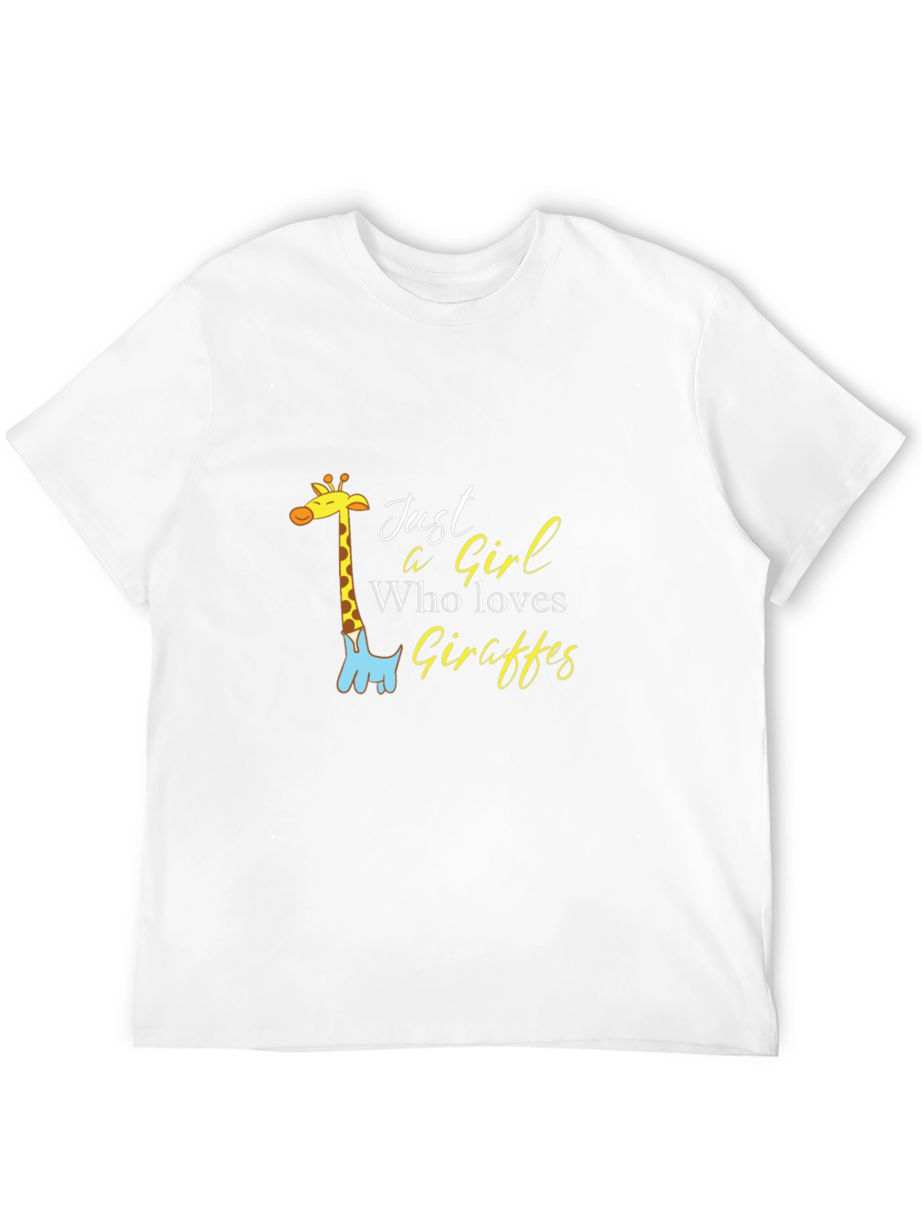Just a Girl Who Loves Giraffes Graphic Tee