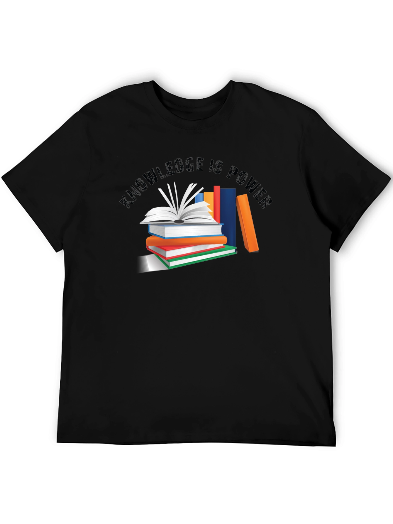 Knowledge Is Power Black T-Shirt