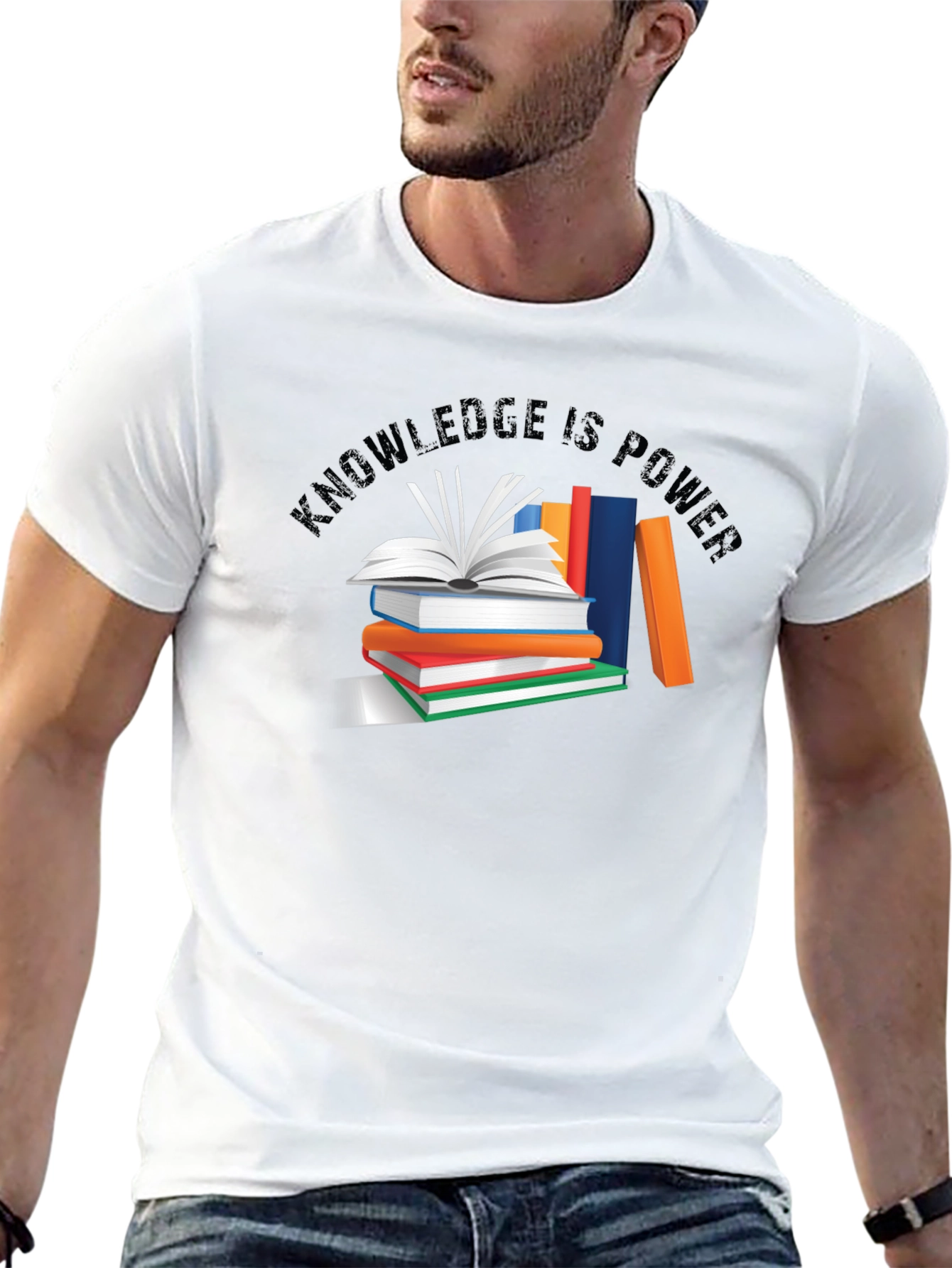 Knowledge Is Power Black T-Shirt