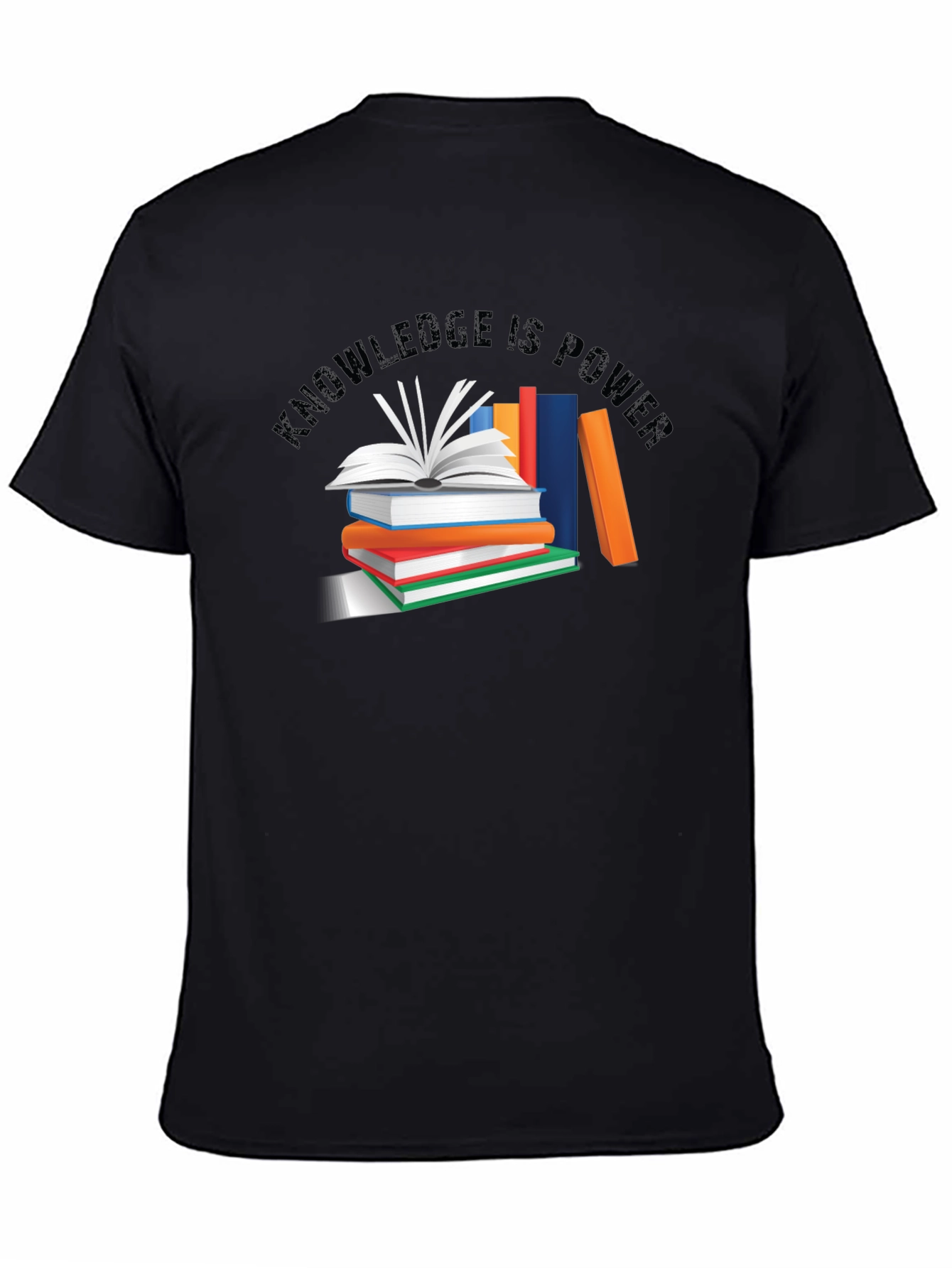 Knowledge Is Power Black T-Shirt