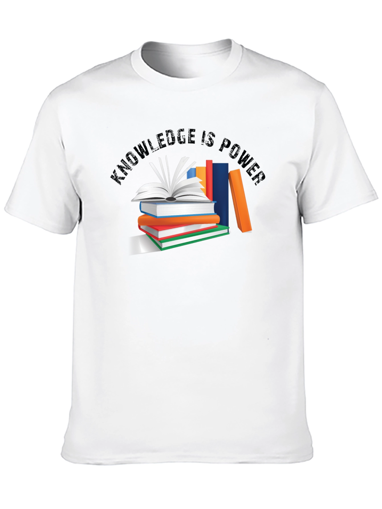 Knowledge Is Power Black T-Shirt