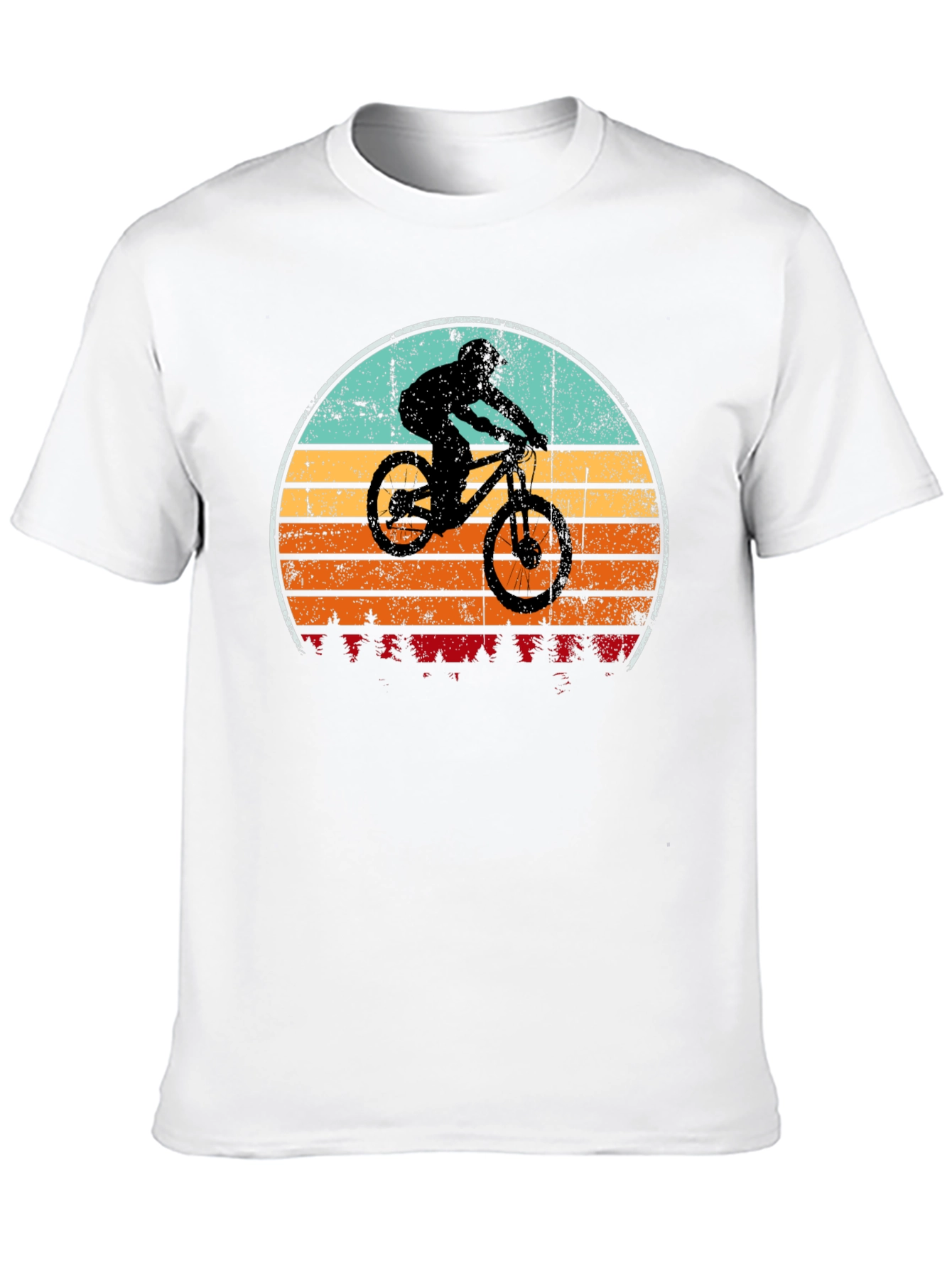 Mountain Biker Sunset T-Shirt